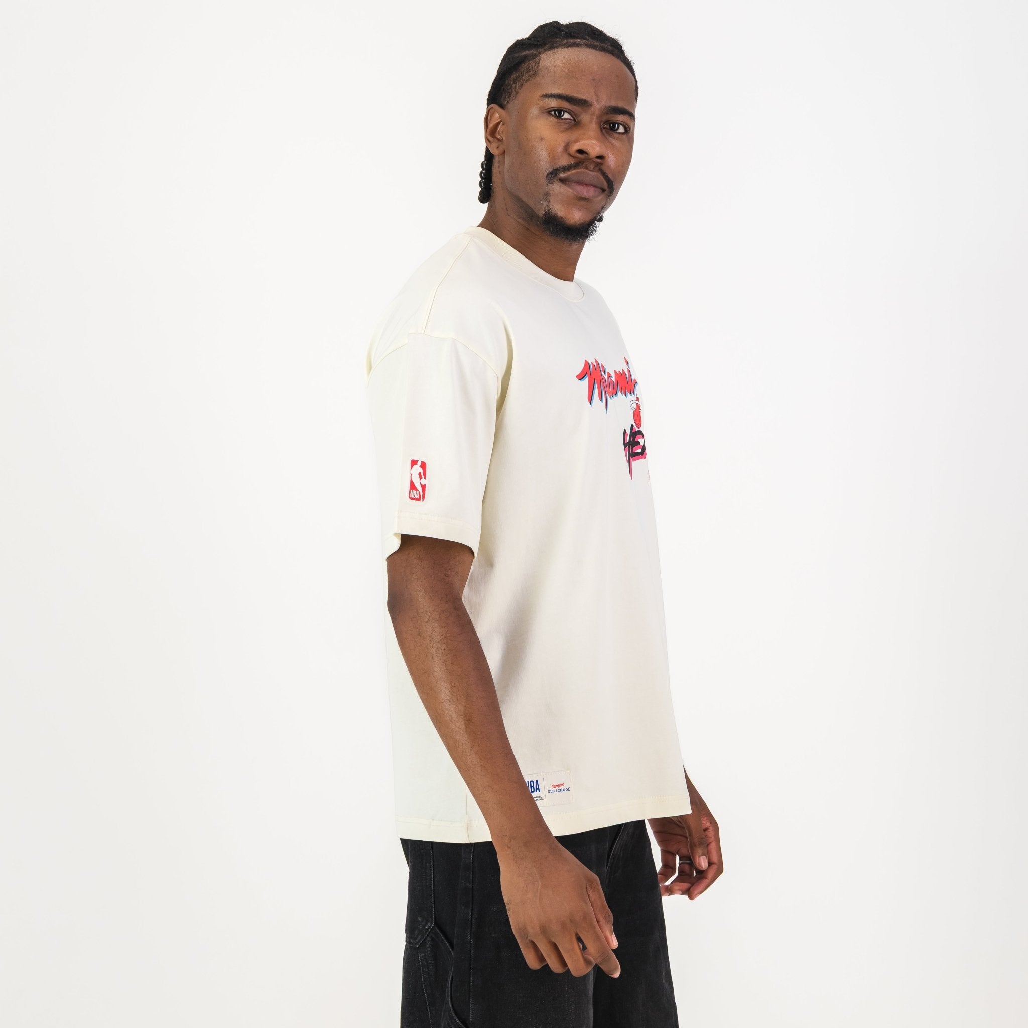 NBA Miami Heat Boxy Tee - Ivory – Old School