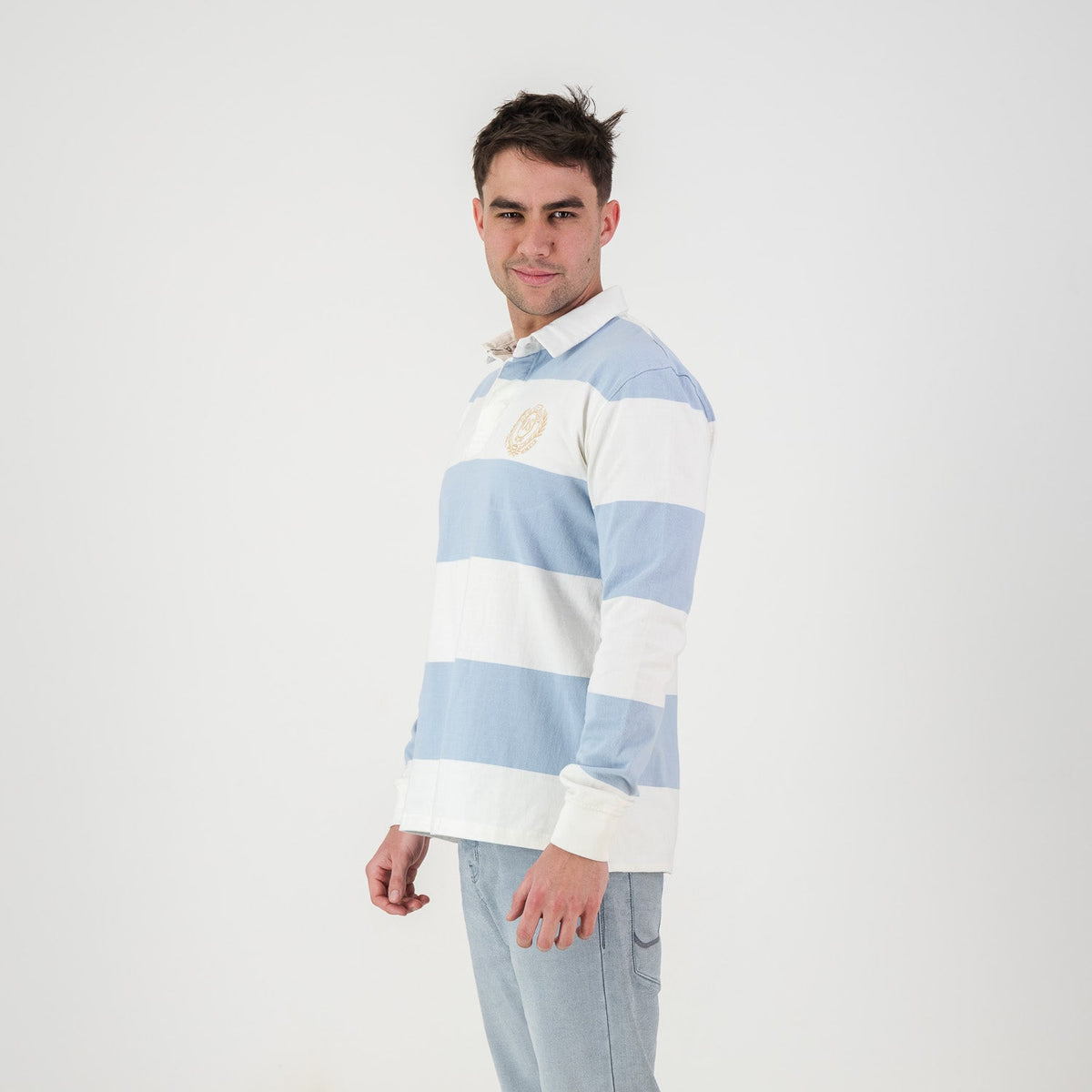 Old School 12X12 YD LS Rugby Jersey - Cloud Dancer - Old School