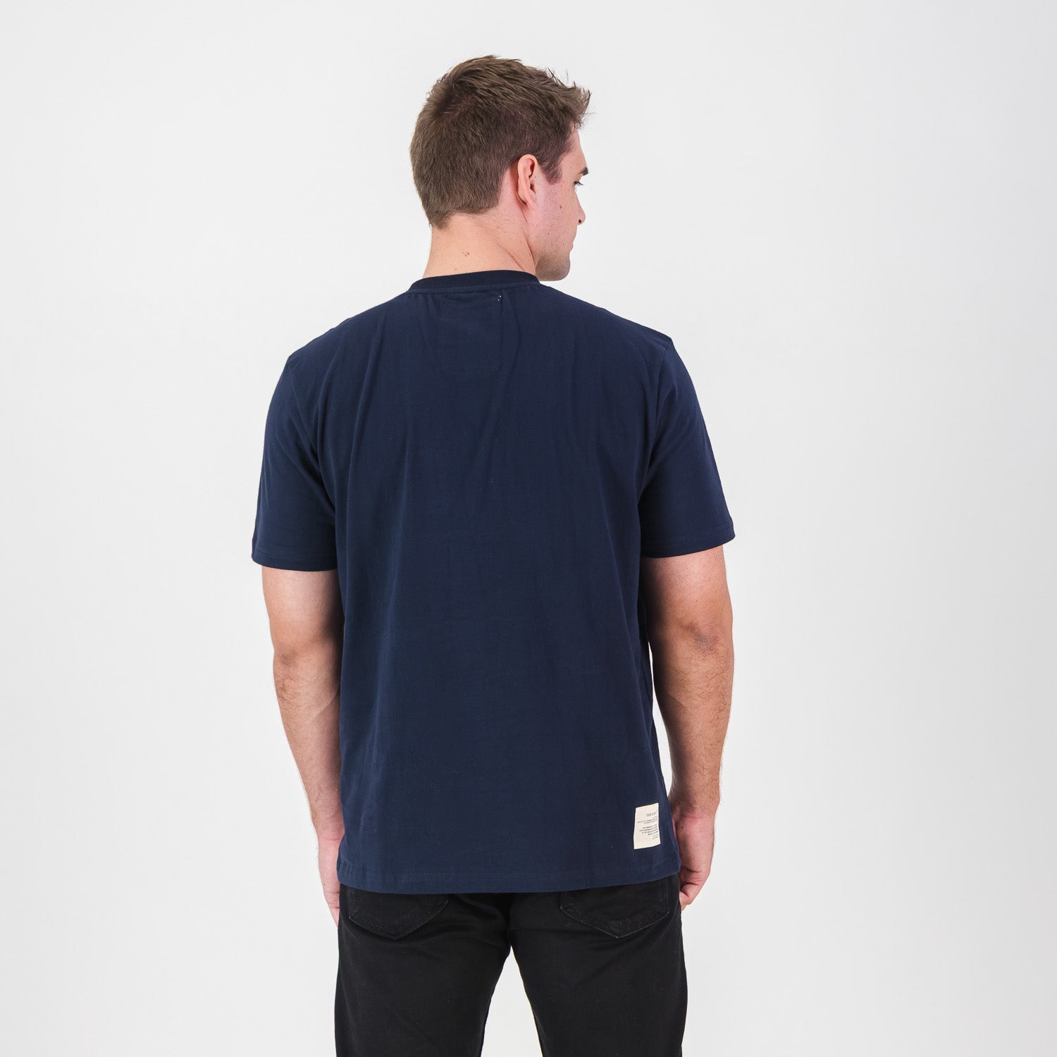 Old School HS Regular Crew Tee - Navy - Old School