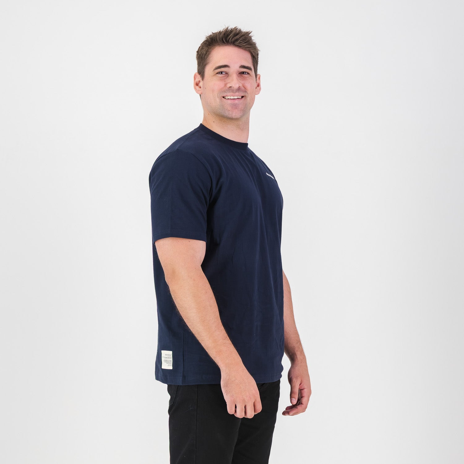 Old School HS Regular Crew Tee - Navy - Old School