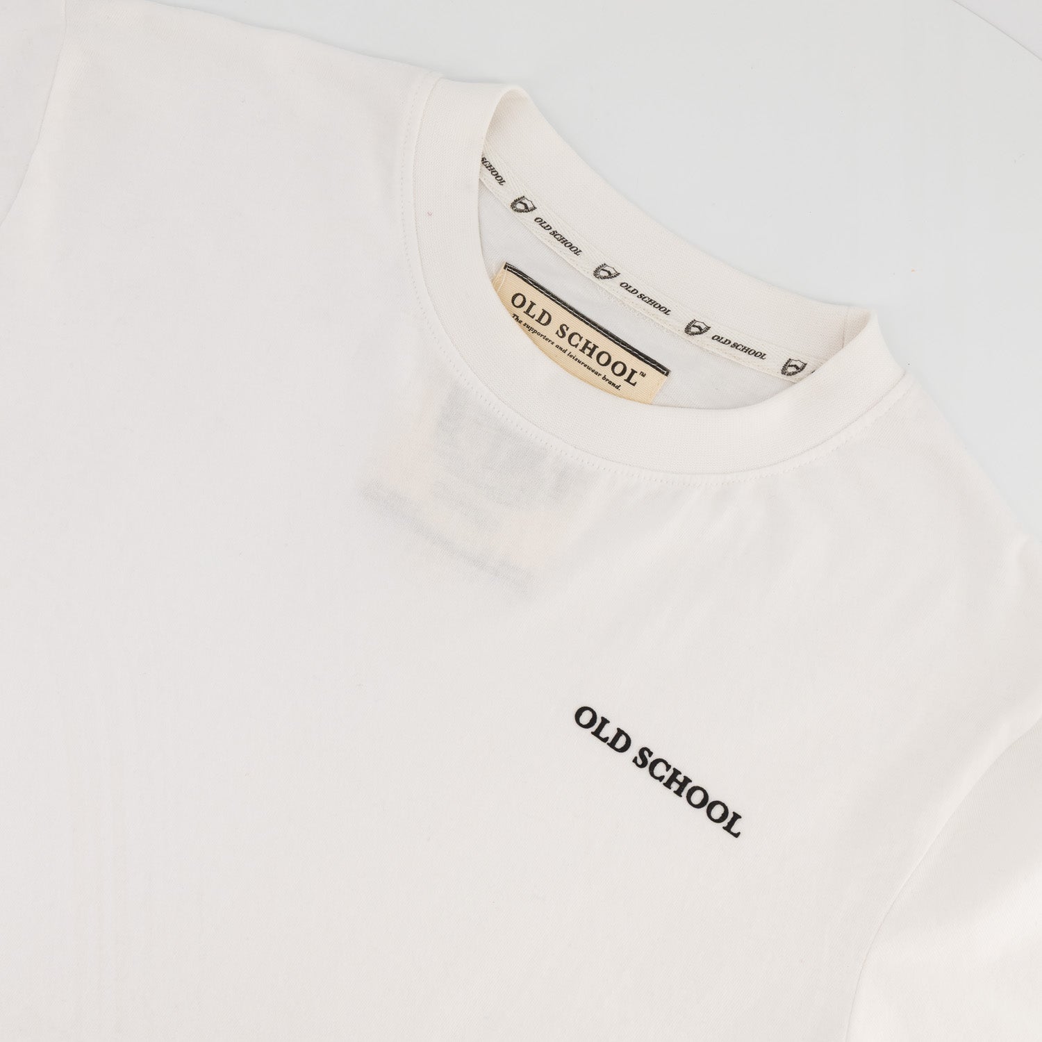Old School HS Regular Crew Tee - White - Old School