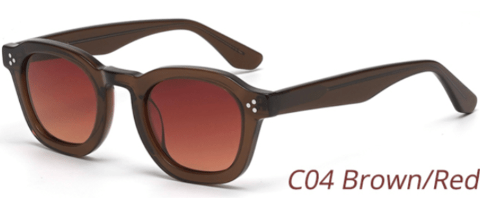 Old School Leisure Heritage Acetate Sunglasses – Tobacco Brown - Old School