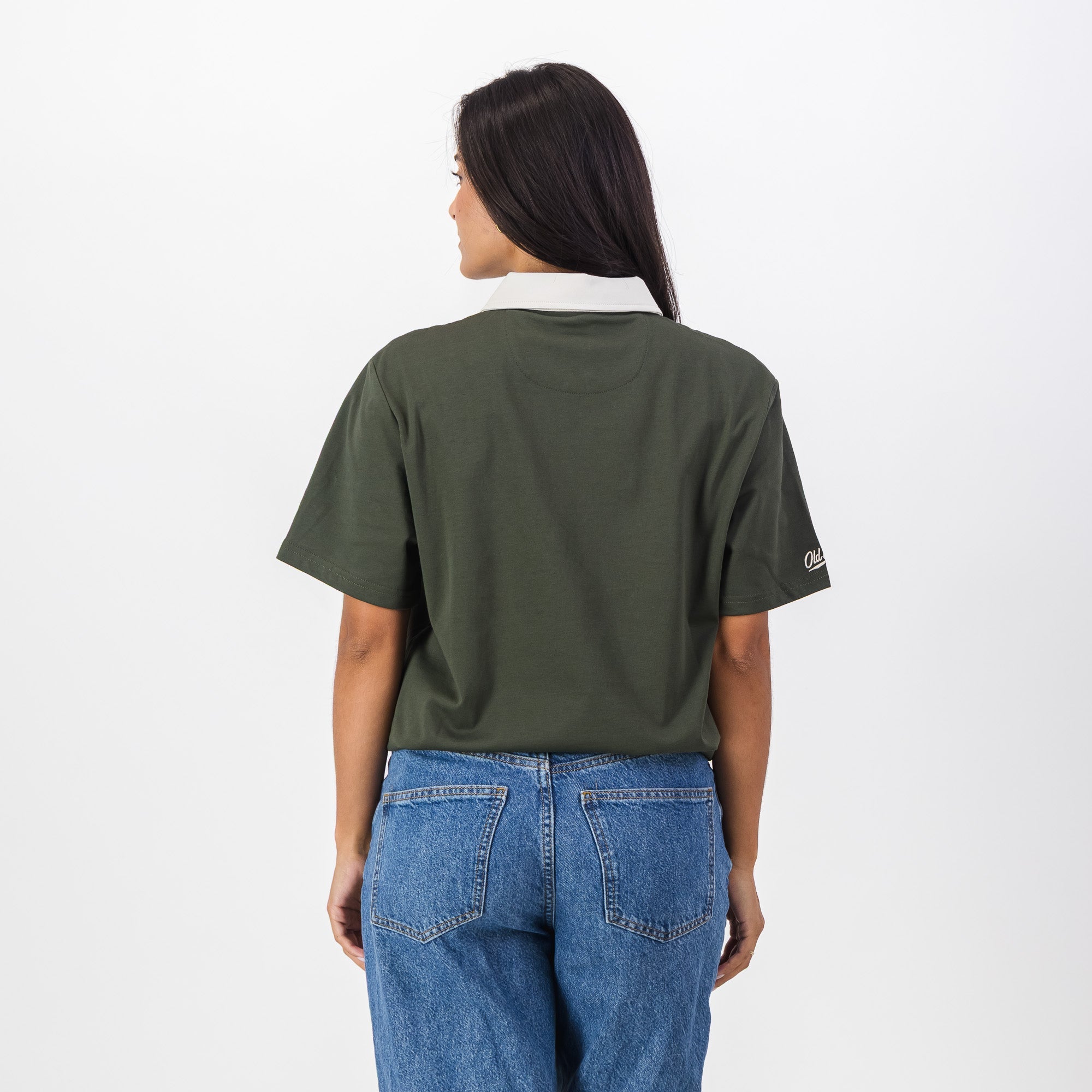 Old School Leisure Pocket SS Polo Green - Old School