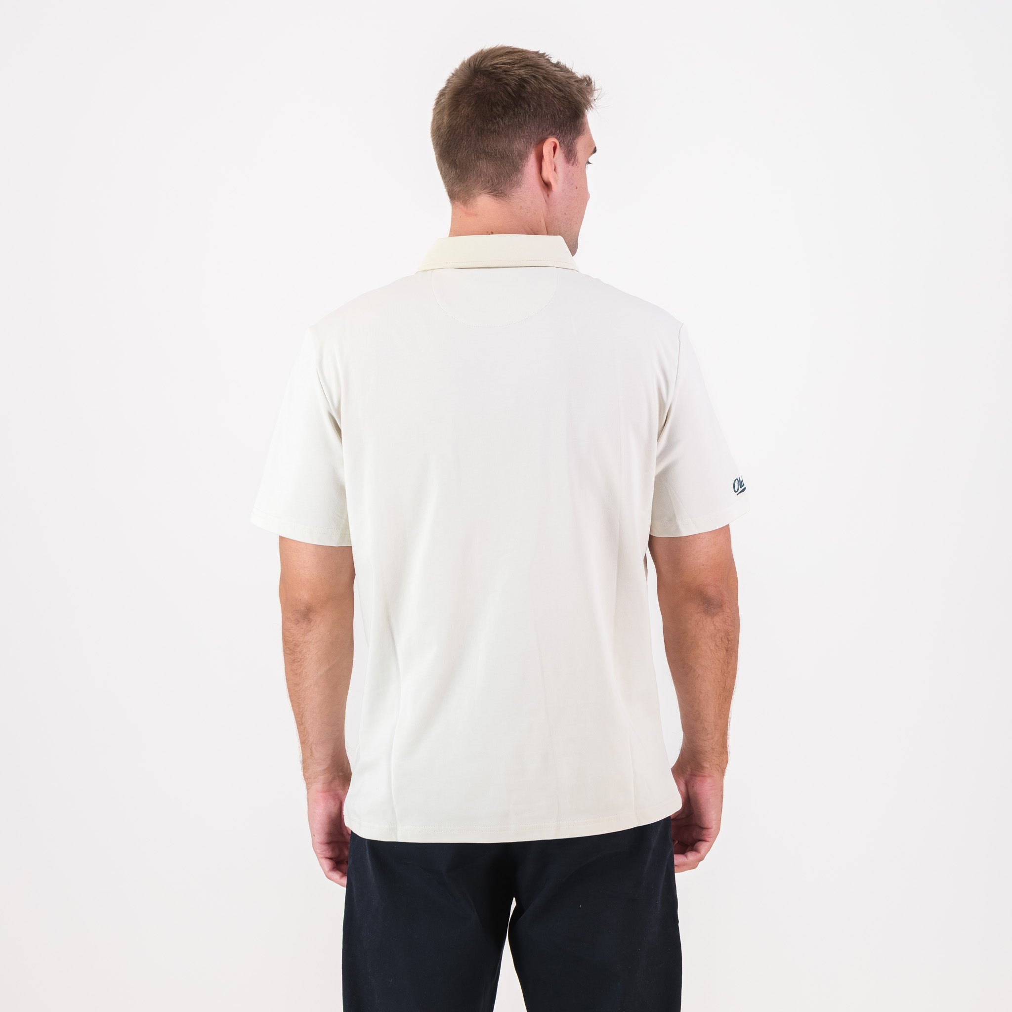 Old School Leisure Pocket SS Polo Ivory - Old School