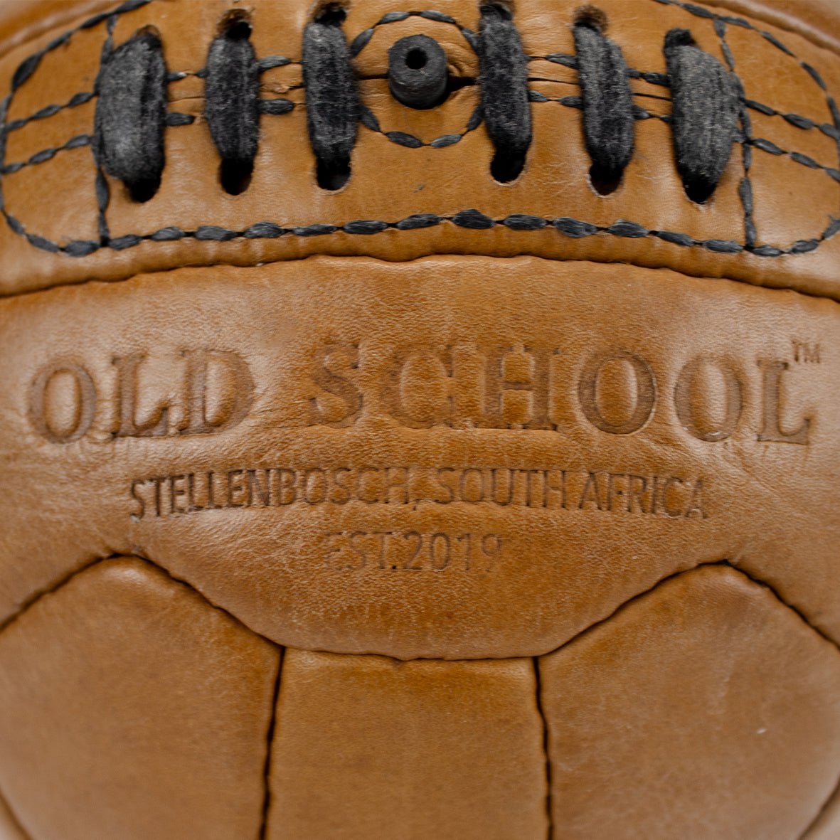 Old School Light Brown Soccer Ball - Old School