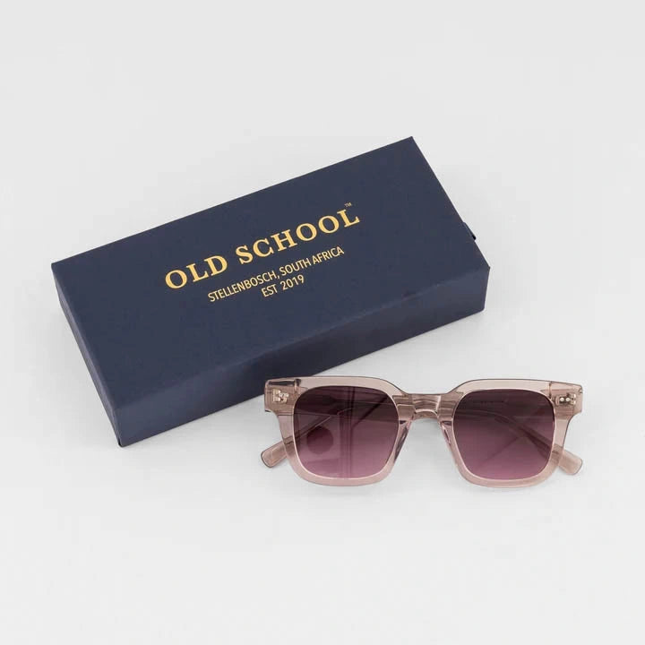 Old School Leisure Studio Acetate Sunglasses – Blush
