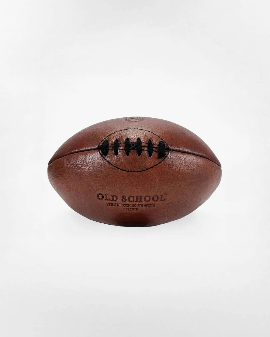 Old School Red Brown Rugby Ball