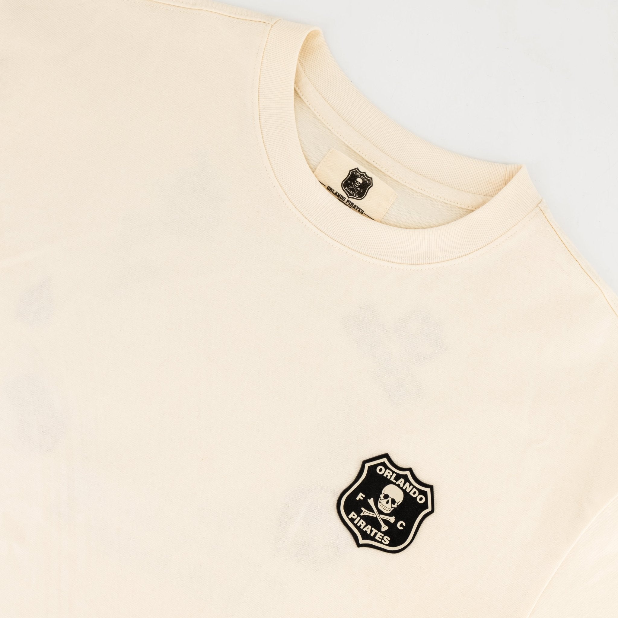 Orlando Pirates Quirky Boxy Tee - Ivory - Old School