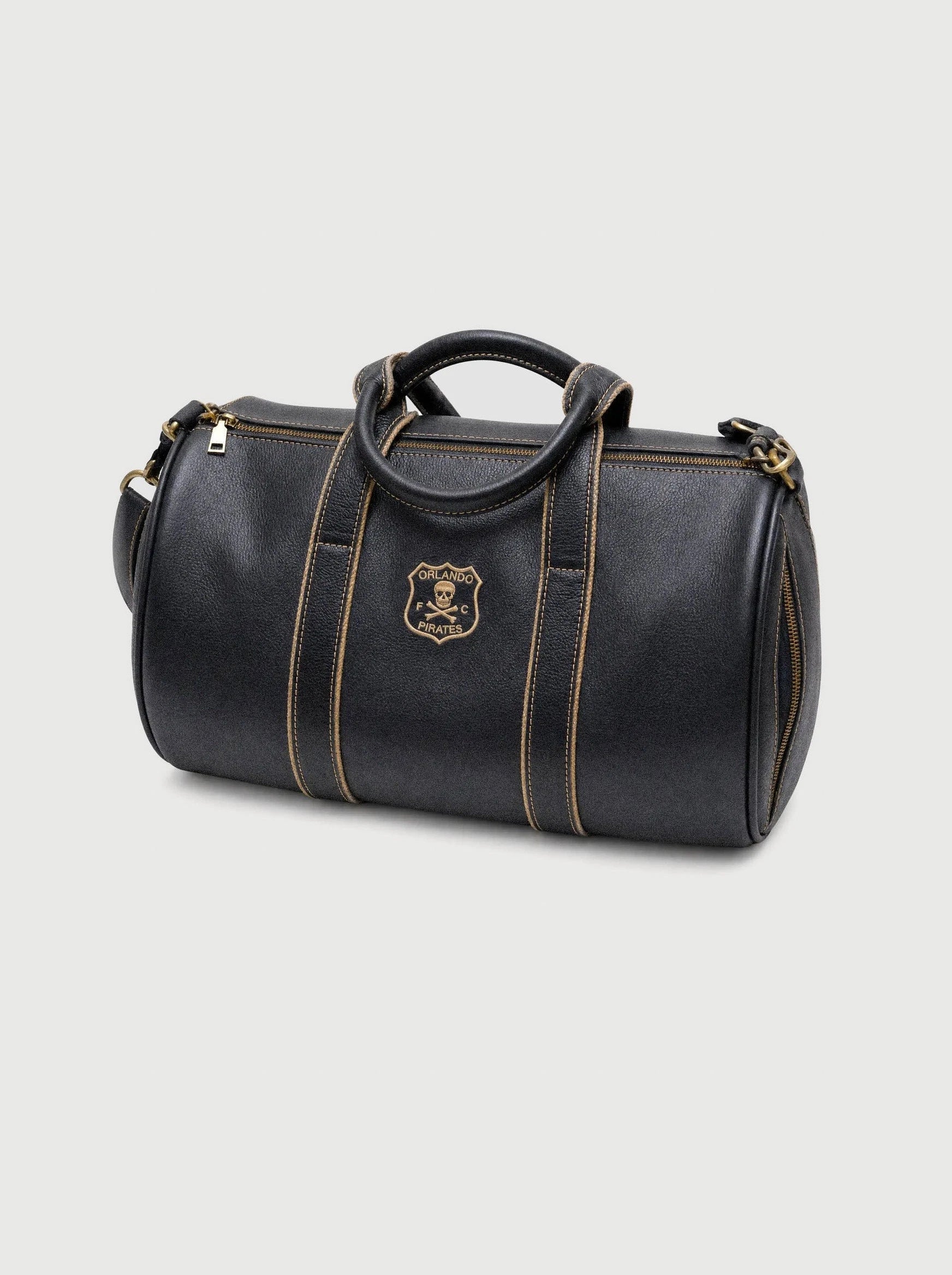 Orlando Pirates Leather Duffel Bag Black