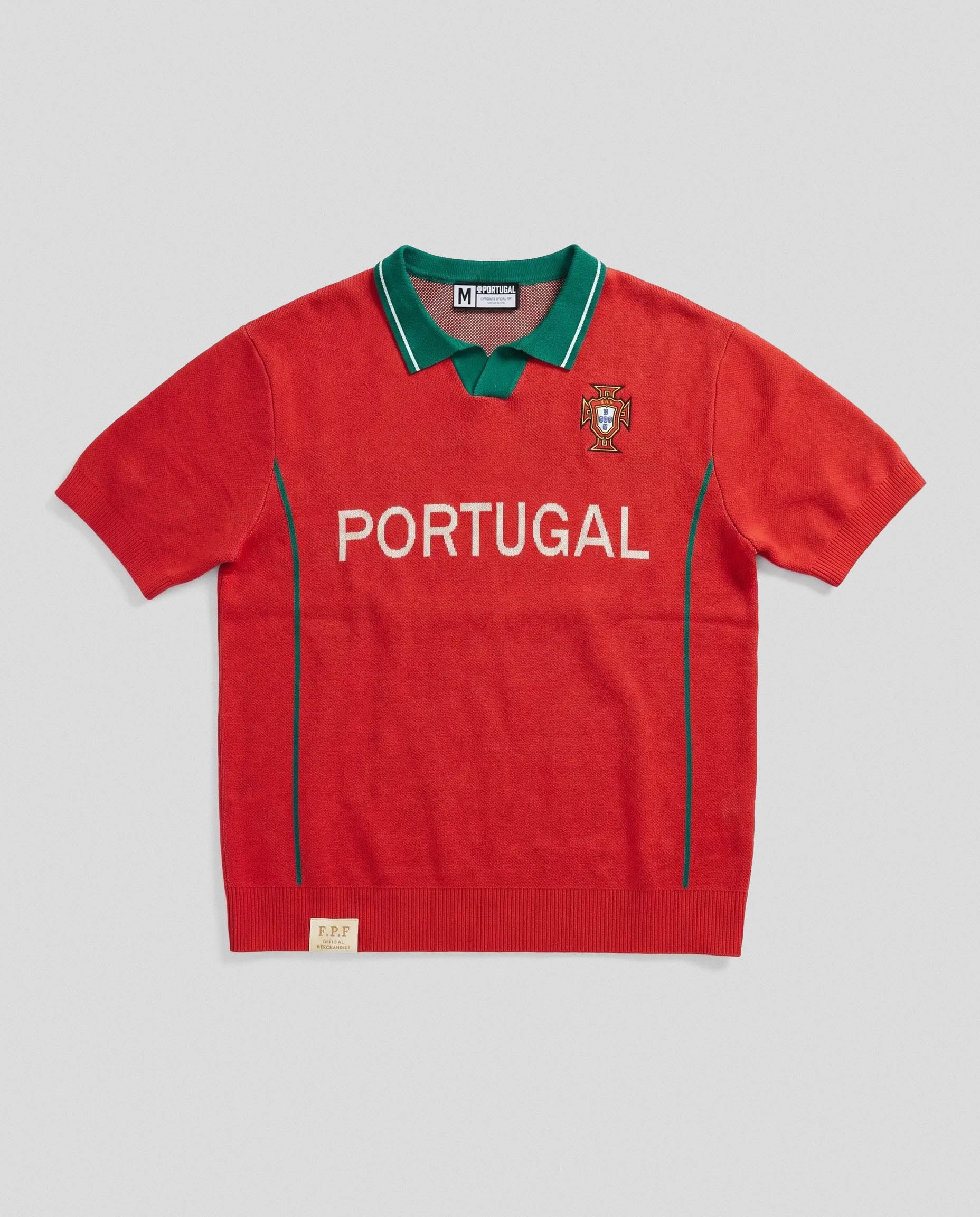 Portugal Heritage Knit SS Polo Red