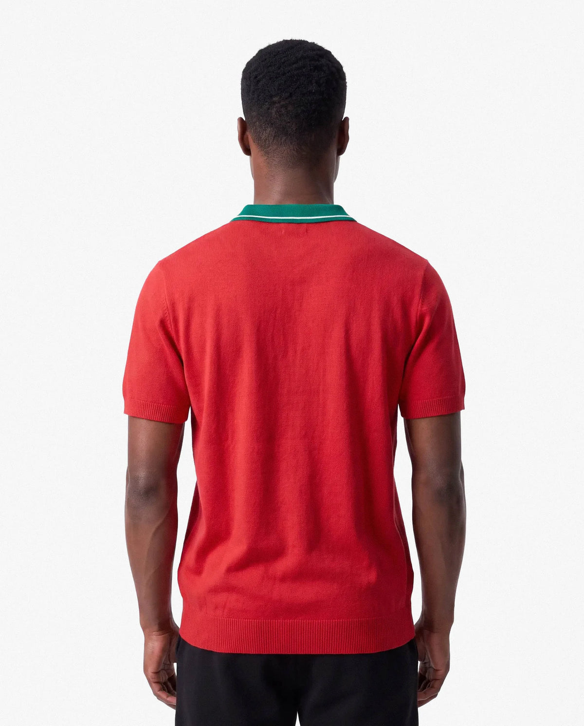 Portugal Heritage Knit SS Polo Red