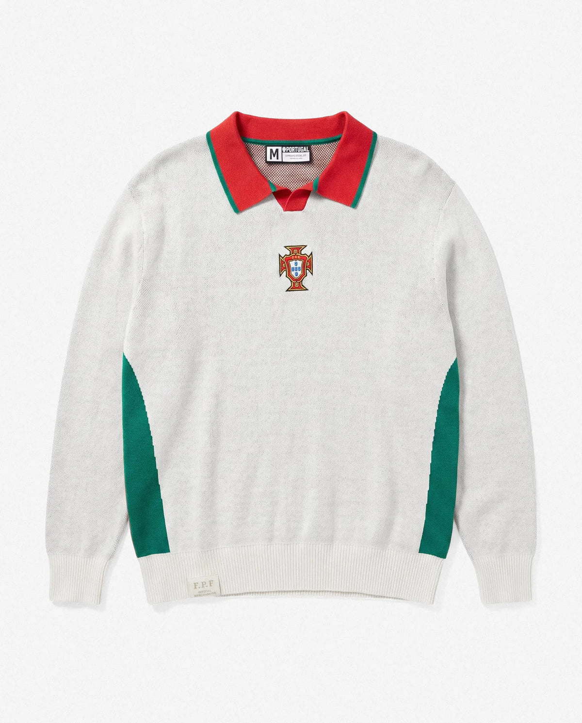 Portugal Legacy Knit LS Polo White