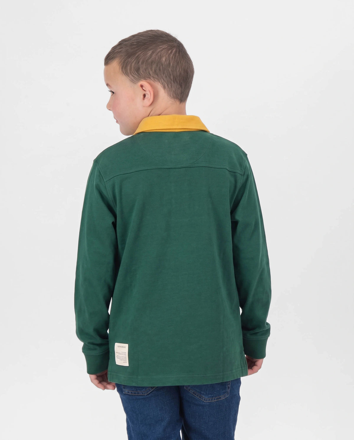 SA Supporters Kids LS Rugby Jersey Green