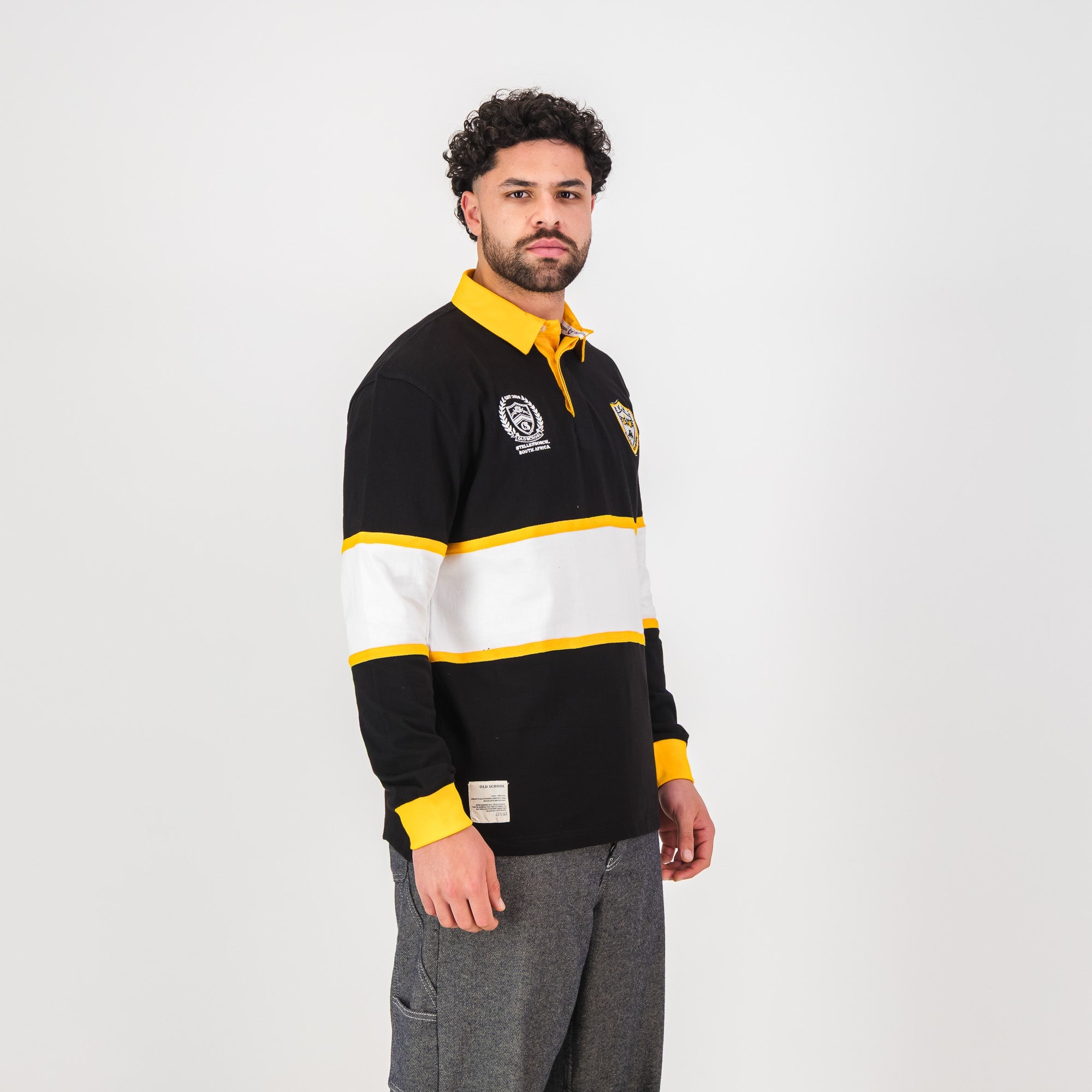 School Voortrekker Bethlehem LS Rugby Jersey - Black - Old School