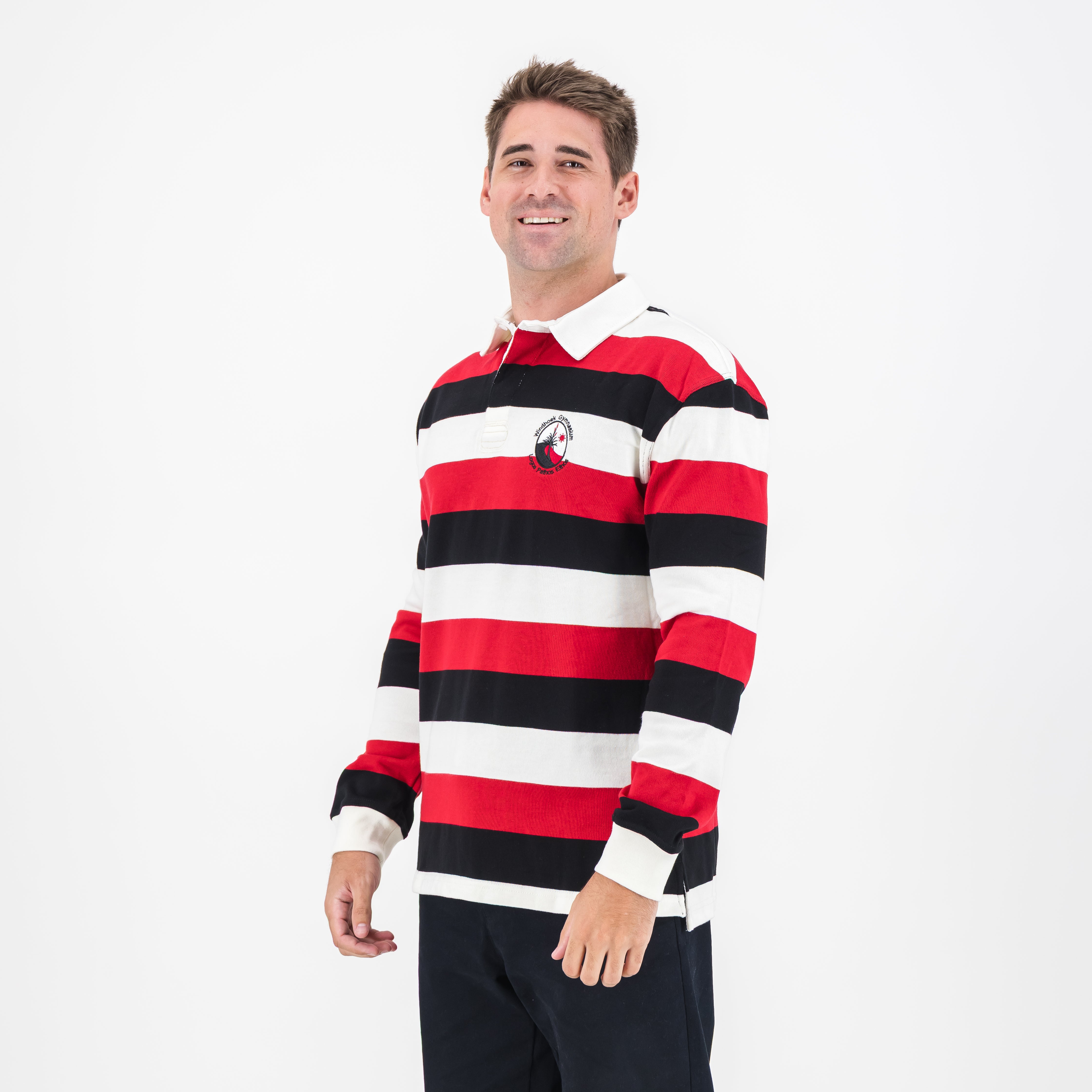 Schools Windhoek Gymnasium YD LS Rugby Jersey-White