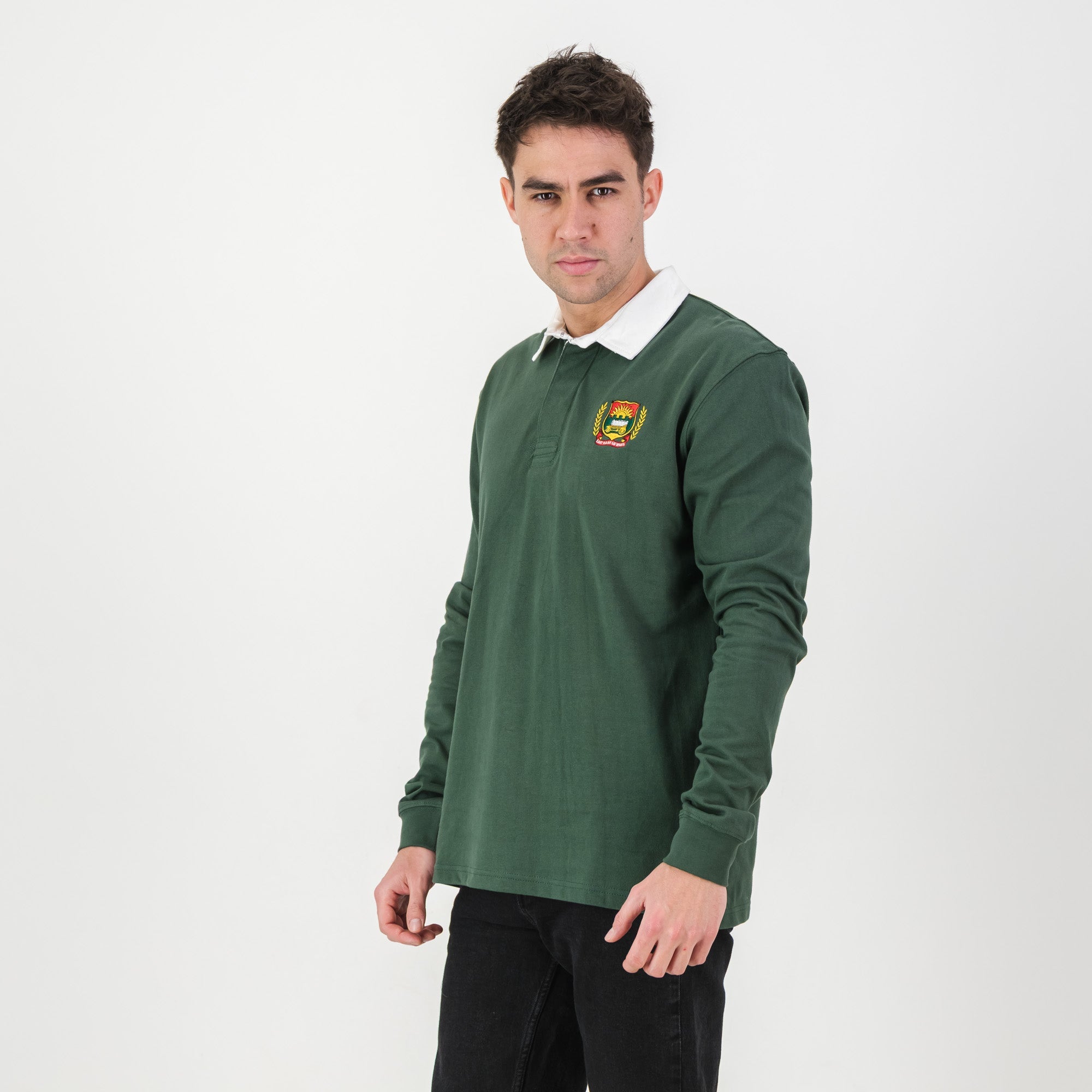 Schools Affies LS Rugby Jersey - OS Green - Old School