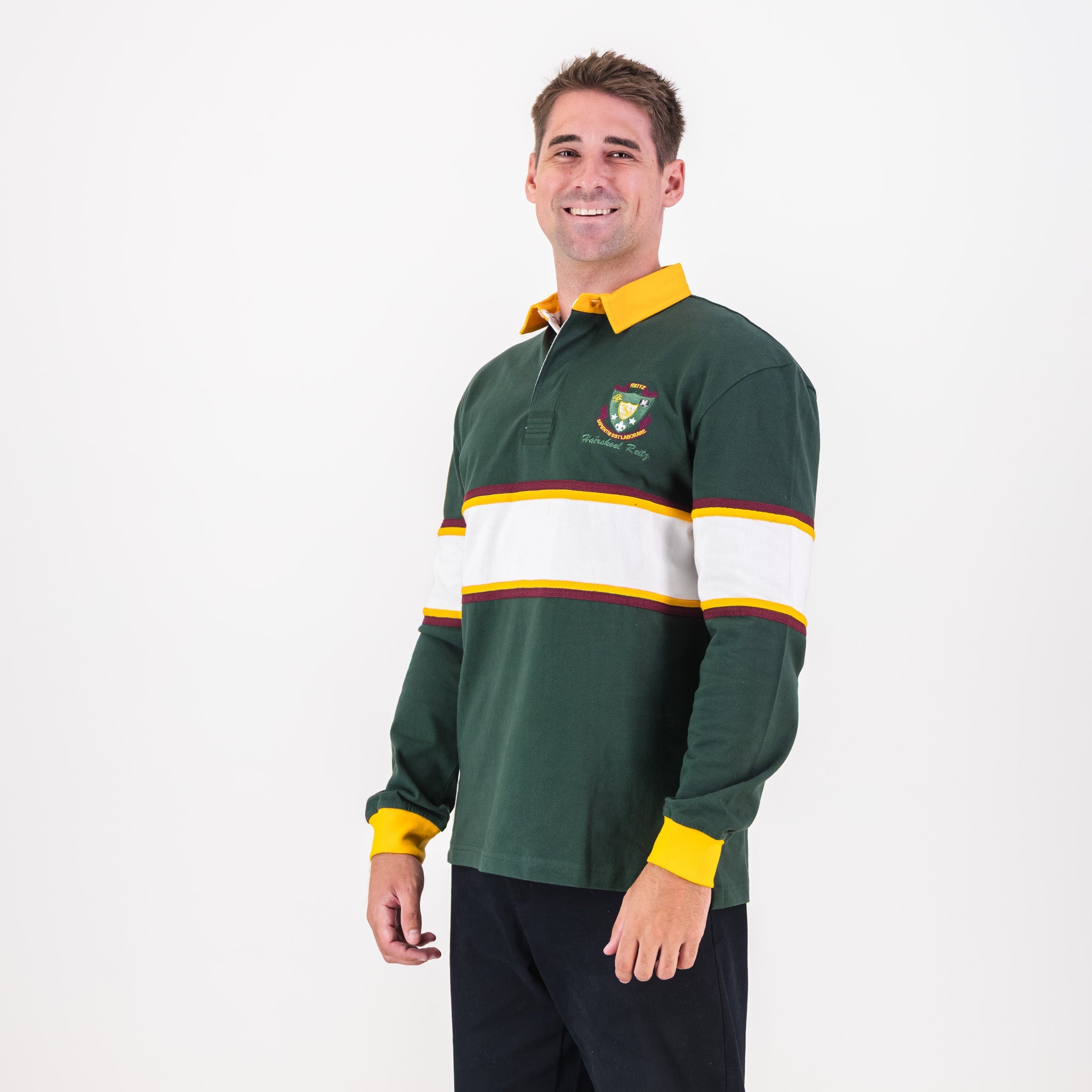 Schools Hoerskool Reitz Rugby Jersey Cut & Sew Mixed - Old School