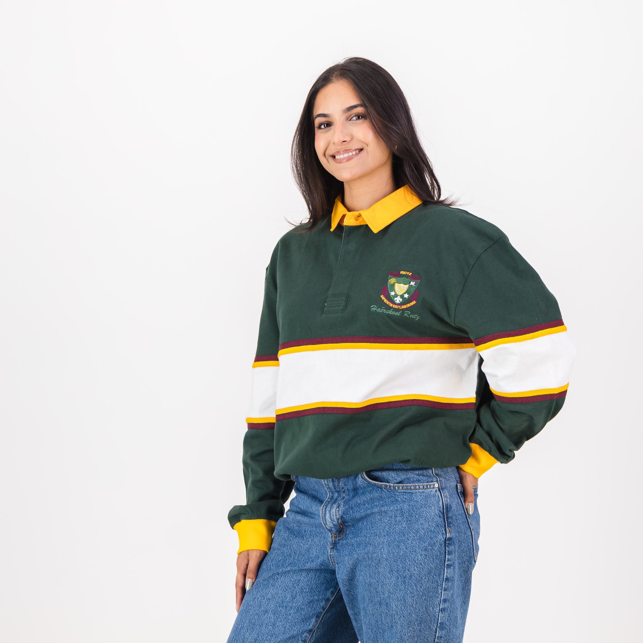 Schools Hoerskool Reitz Rugby Jersey Cut & Sew Mixed - Old School