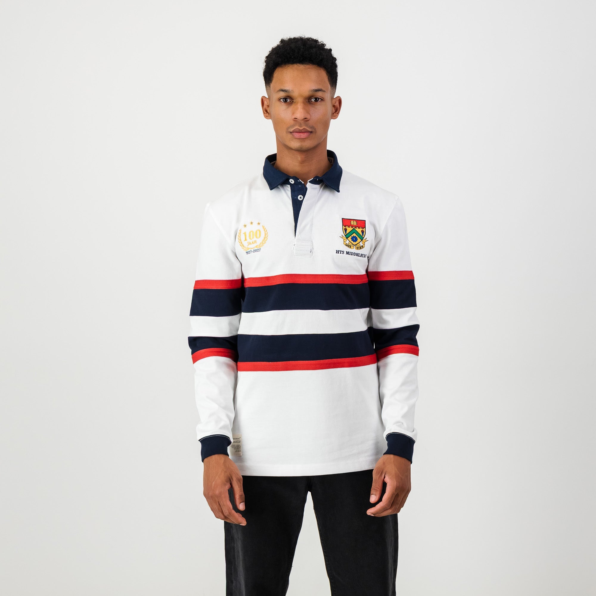 Schools HTS Middelburg LS Rugby Jersey-White – Old School