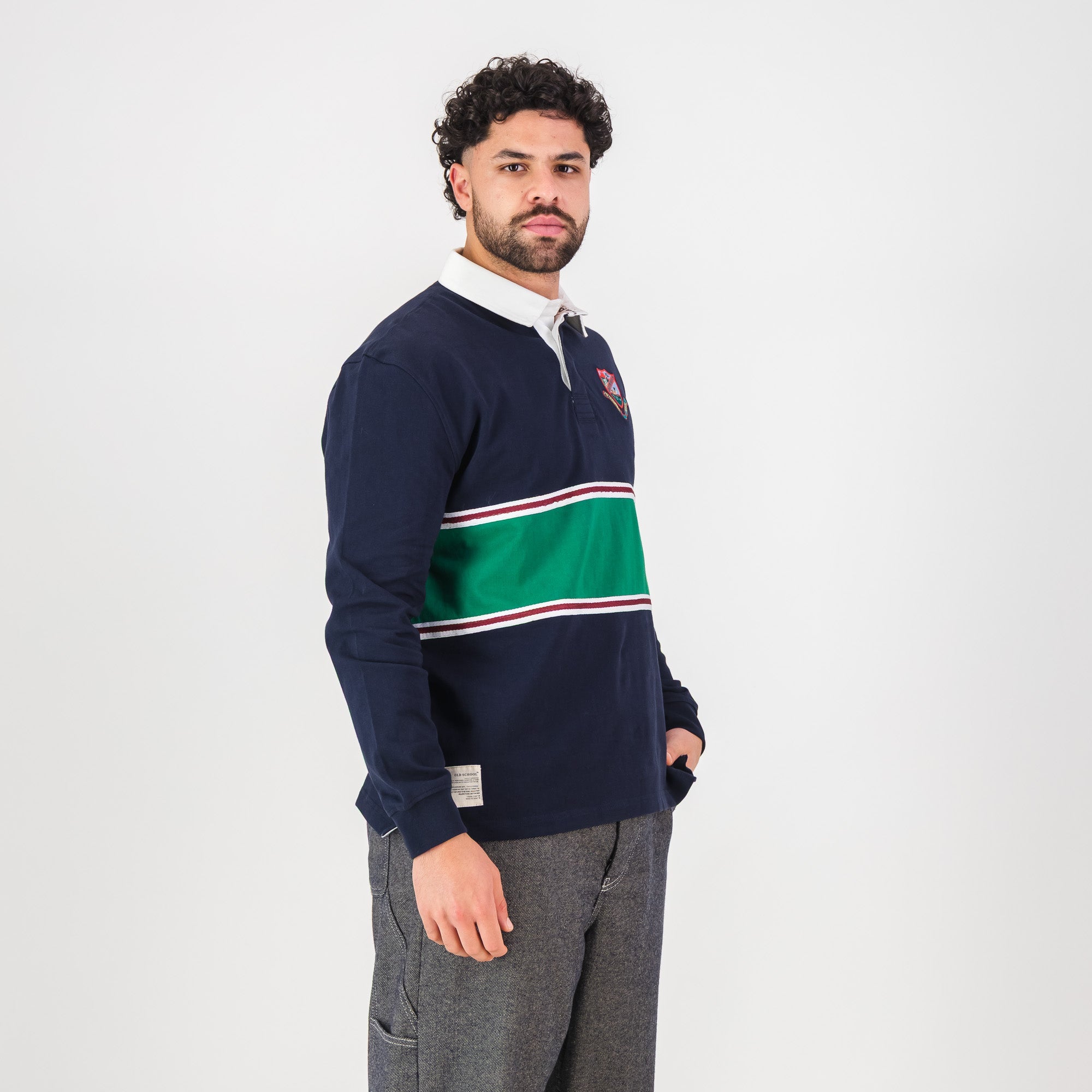 Schools Pietersburg High LS Rugby Jersey - Navy - Old School