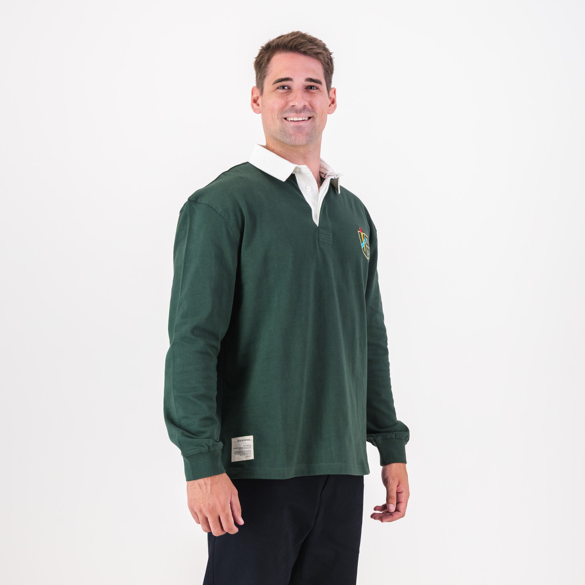 Schools Rivonia Primary School LS Rugby Jersey - OS Green - Old School