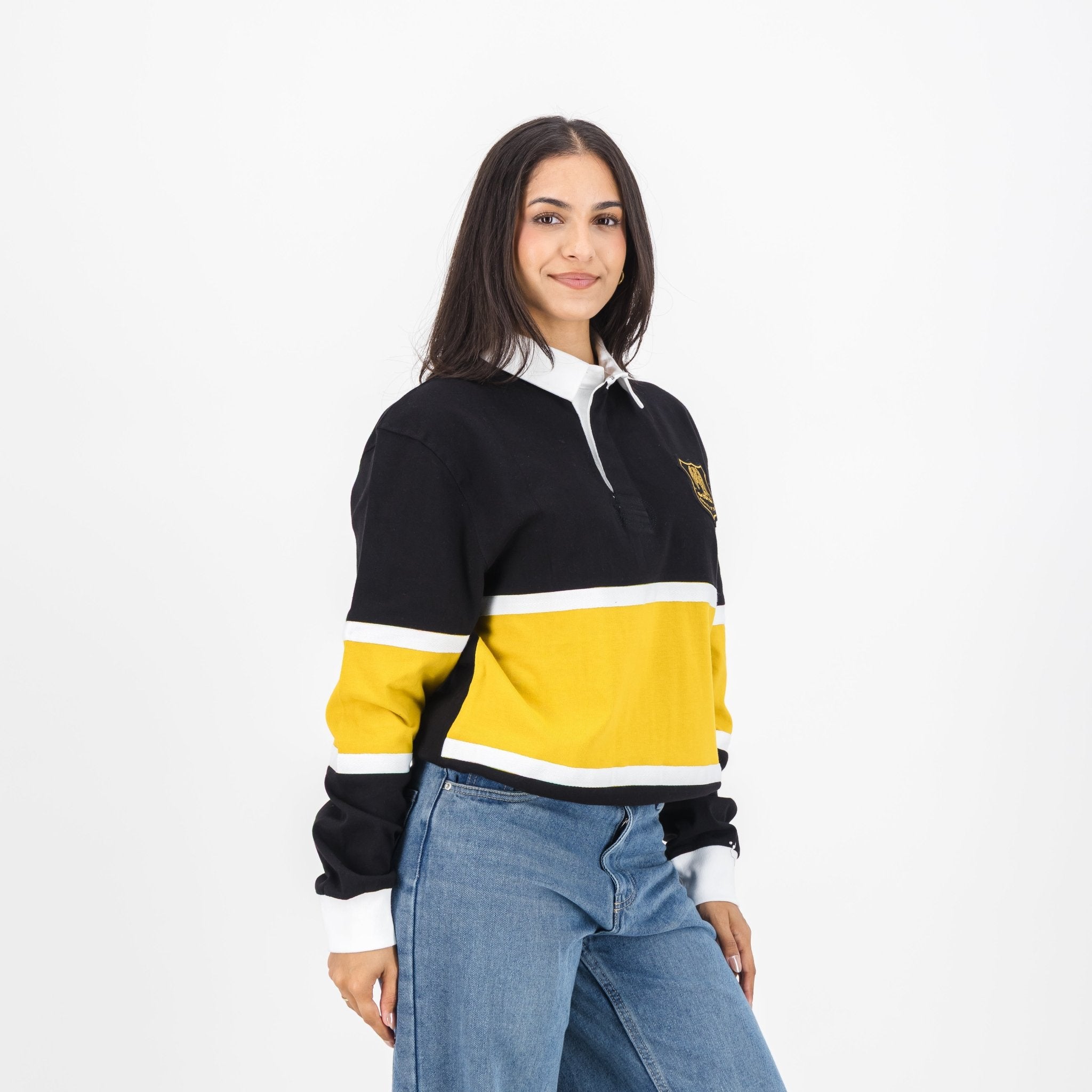 Schools St Johns DSG Cut & Sew LS Rugby Jersey - Black - Old School
