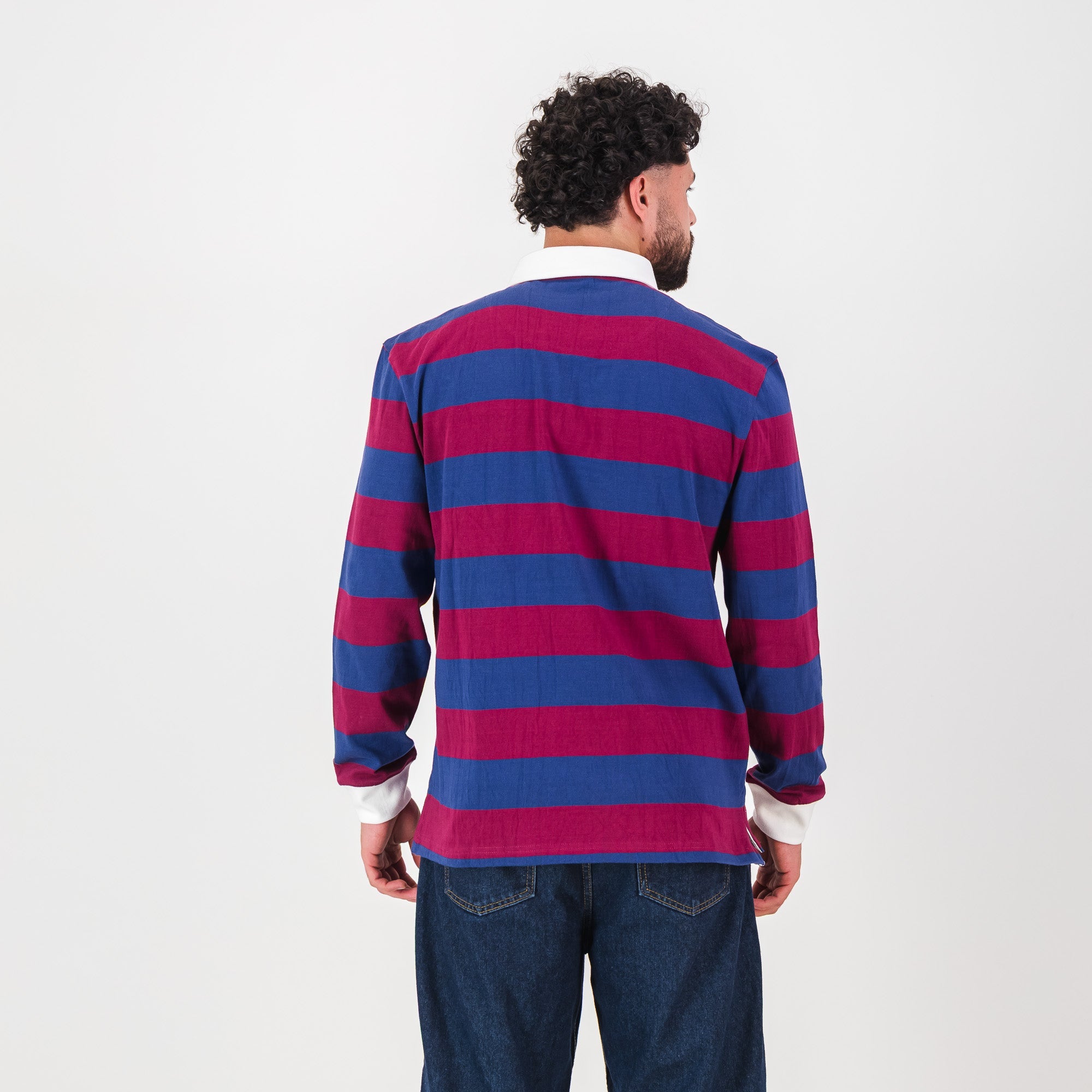 Schools St Johns Long Sleeve Rugby Jersey - Navy Peony - Old School