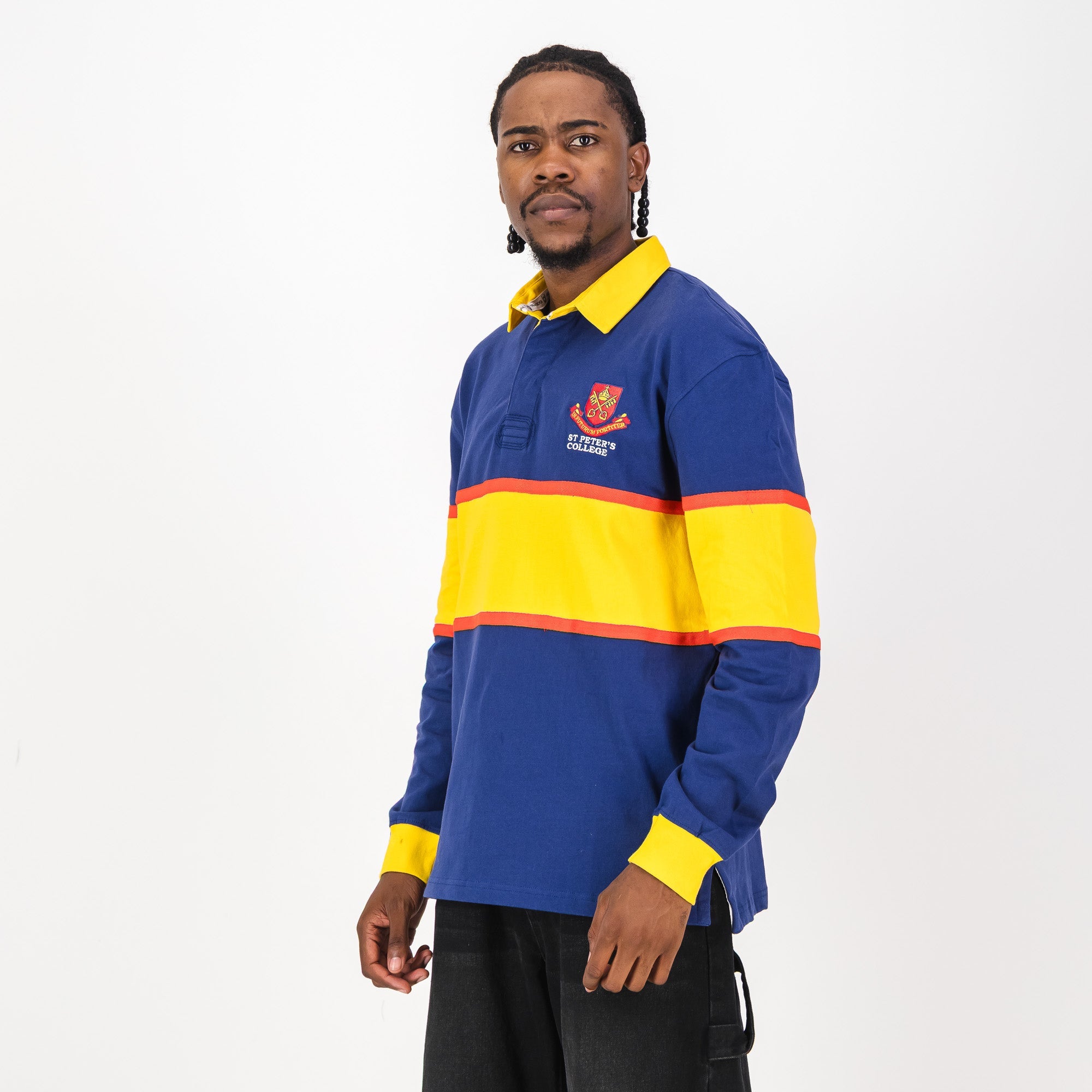 Schools St Peters College LS Rugby Jersey - Spectra Yellow - Old School