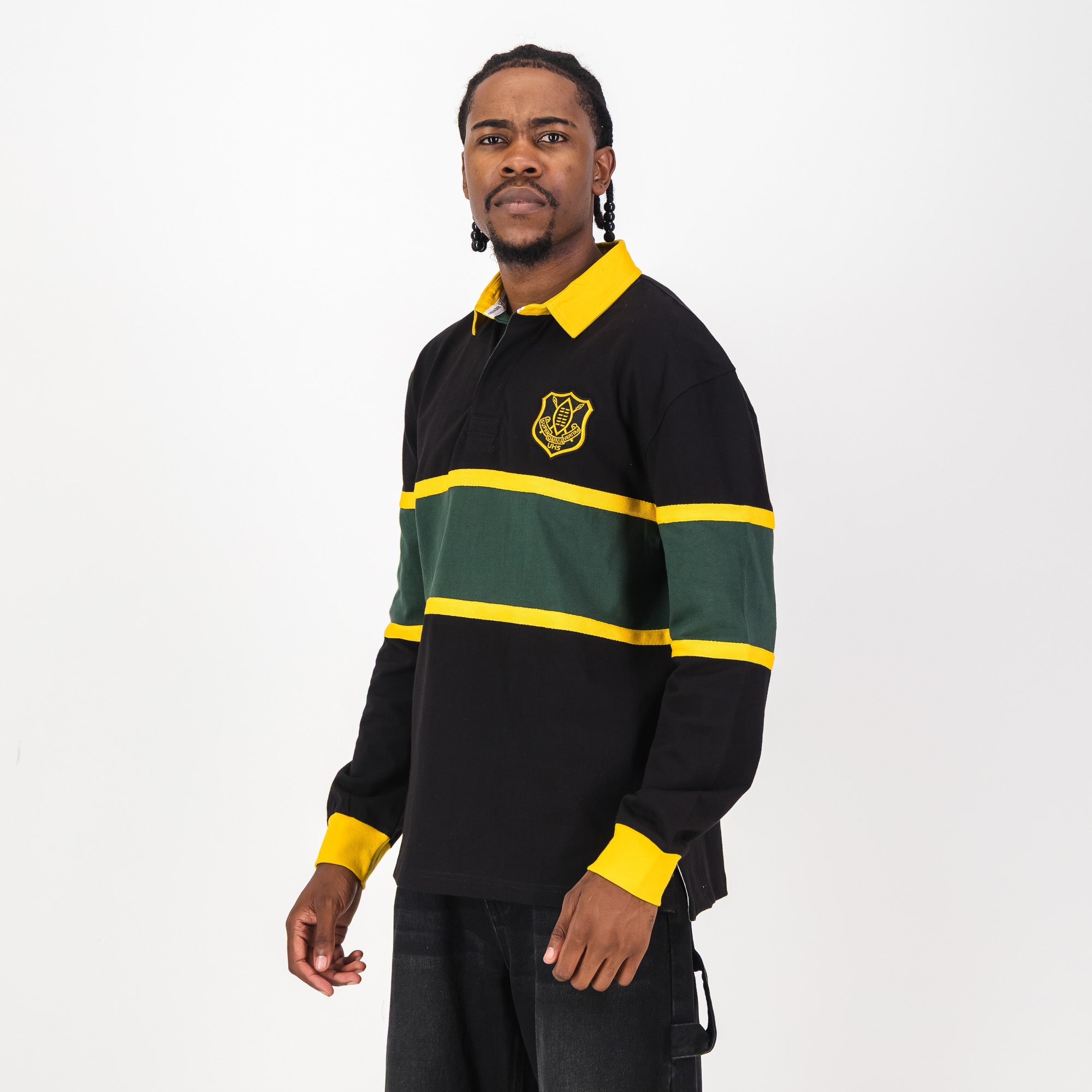 Schools Umtata High School LS Rugby Jersey - Black - Old School