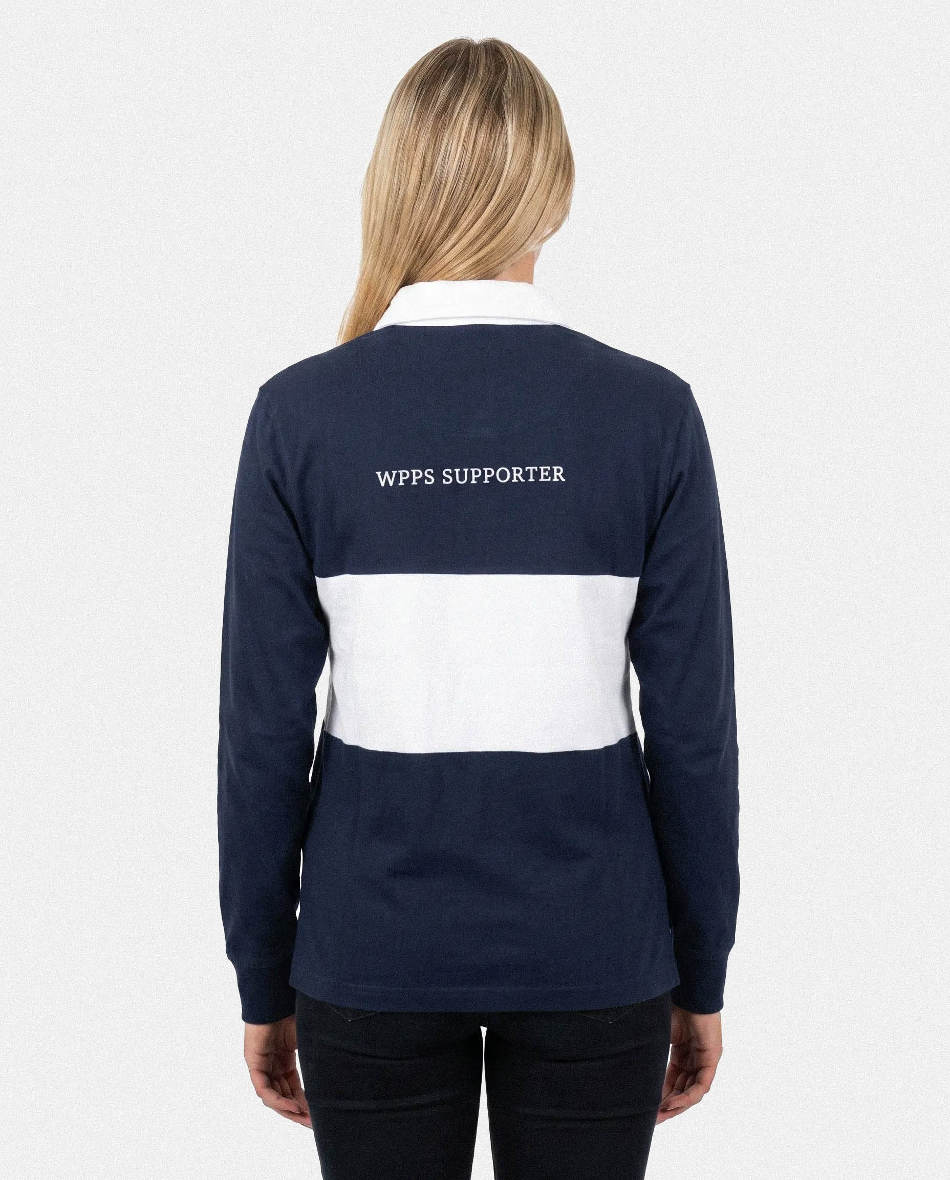 Schools Western Province Preparatory Long Sleeve Rugby Jersey Cut & Sew Navy