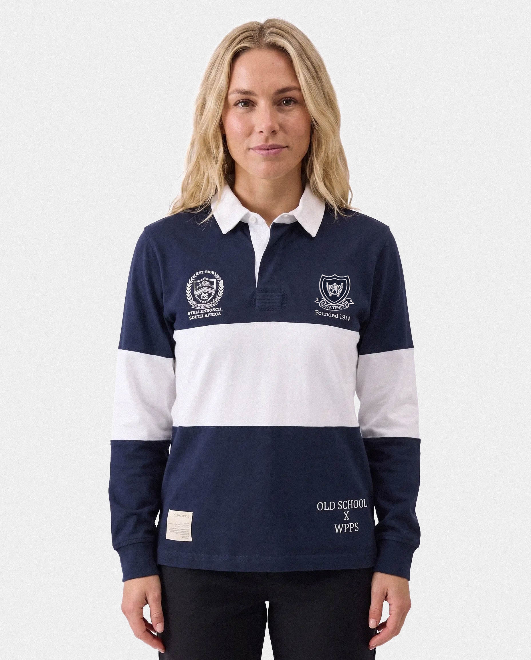 Schools Western Province Preparatory Long Sleeve Rugby Jersey Cut & Sew Navy