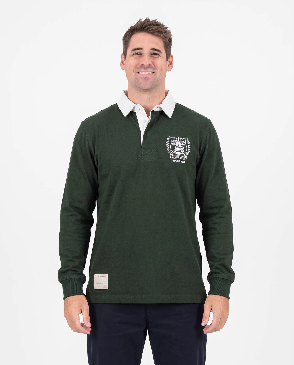 Schools Affies Supporter LS Rugby Jersey Green