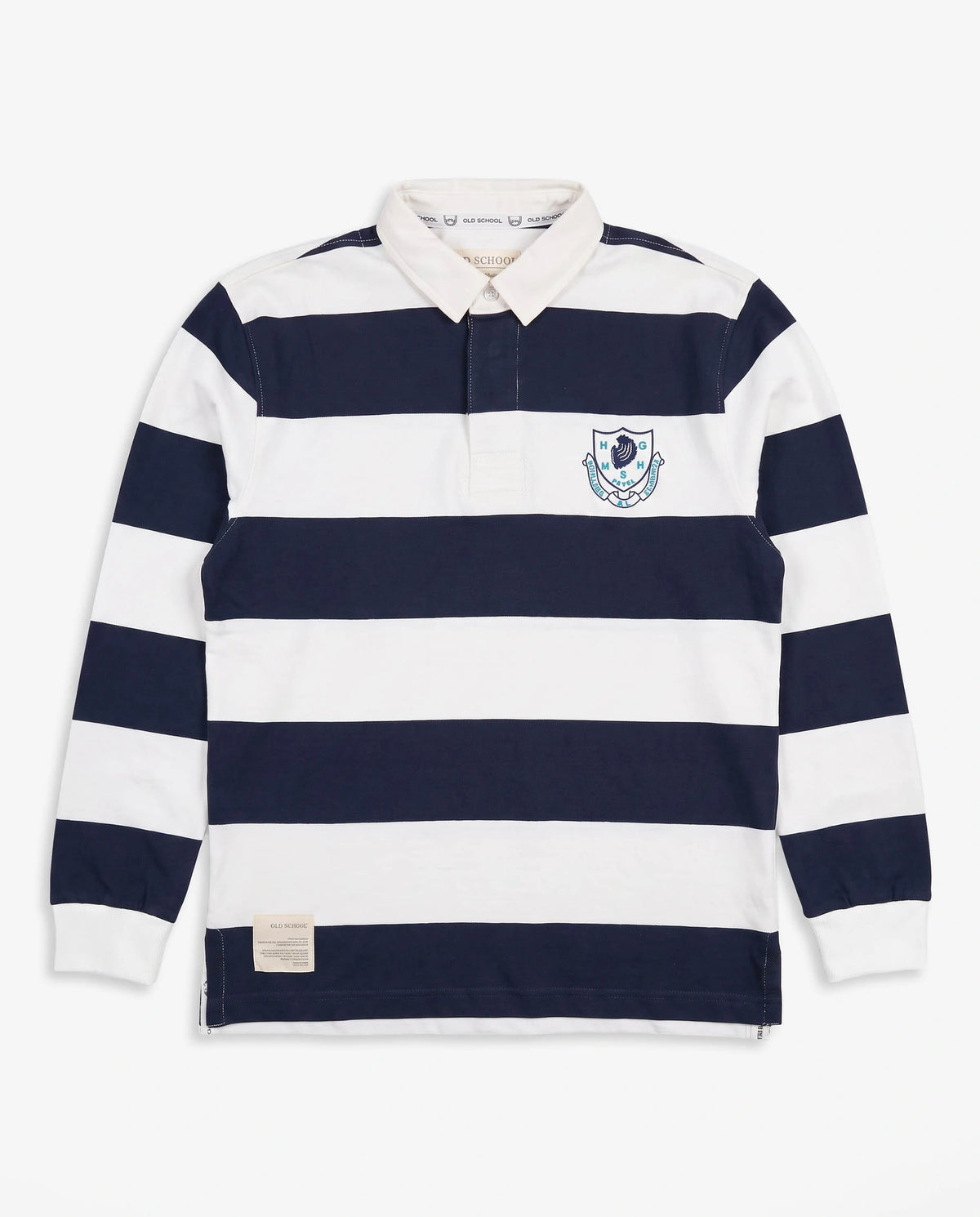 Schools Paarl Girls High Long Sleeve Rugby Jersey Yarn Dye White