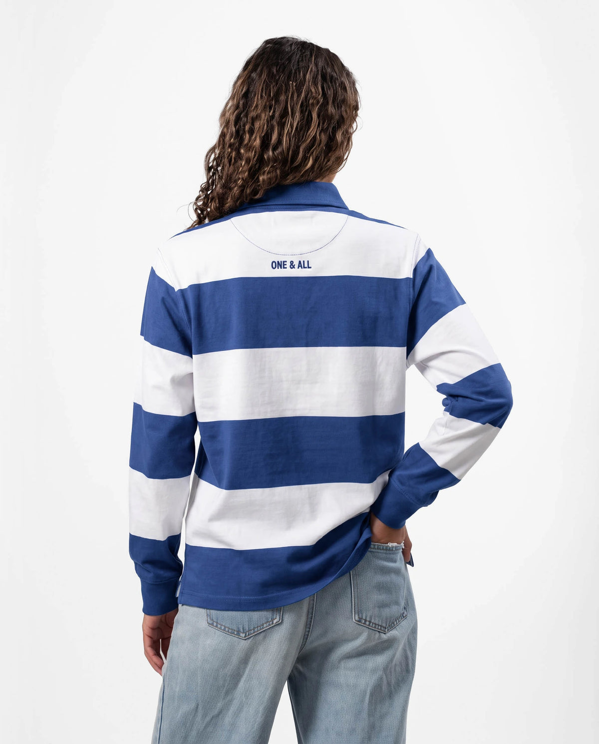 Schools Penryn College Long Sleeve Rugby Jersey 8x8 YD Stripe Navy