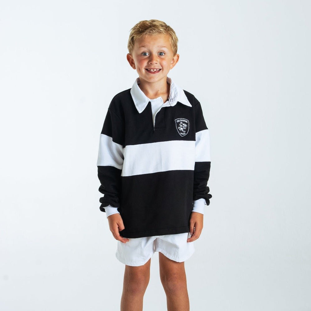 Sharks Polo Jersey - Kids Long Sleeve - Old School
