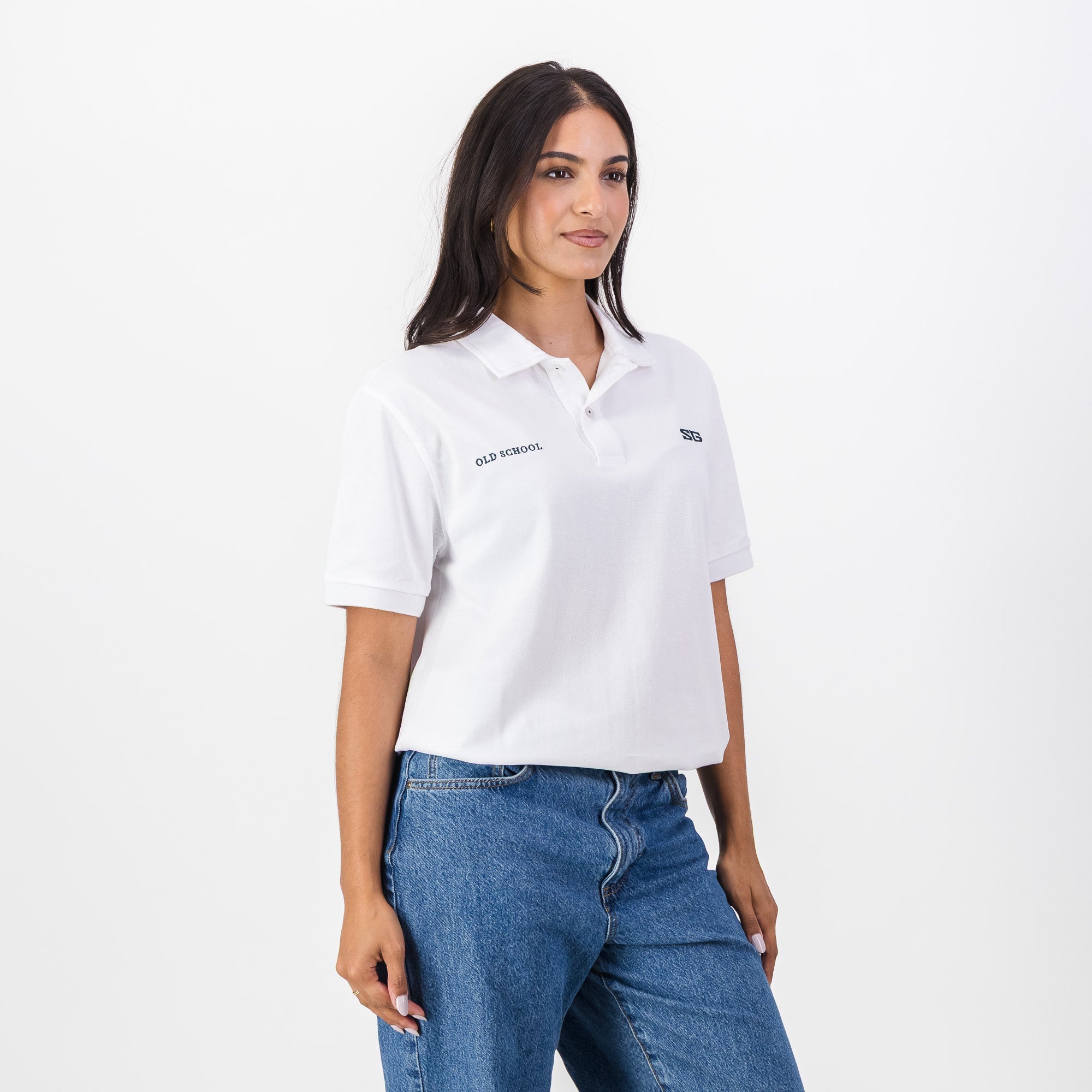 Southern Guards Classic Short Sleeve Polo Plain White - Old School