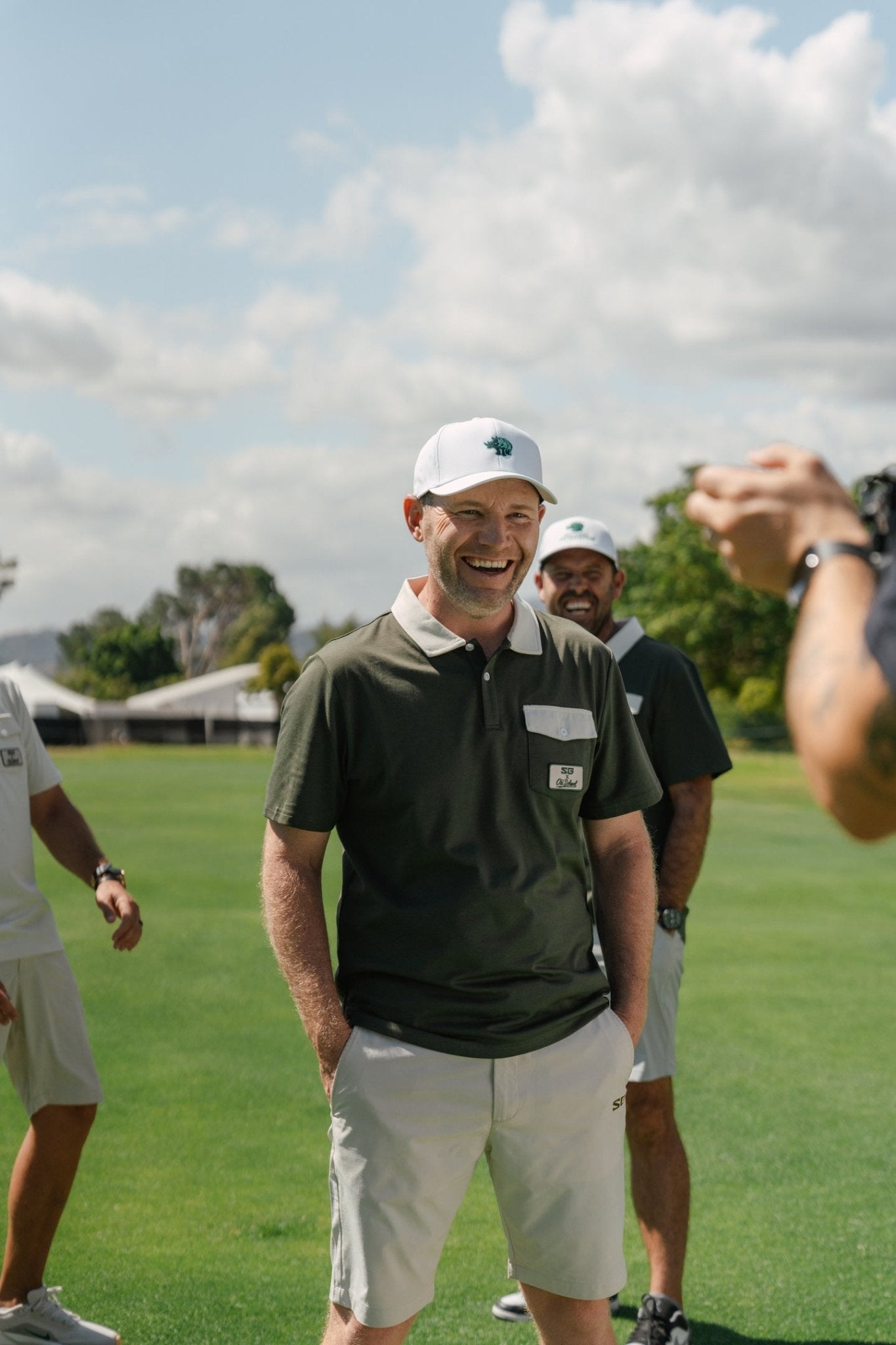 Southern Guards Retro Short Sleeve Golf Polo Pocket Patch Green - Old School