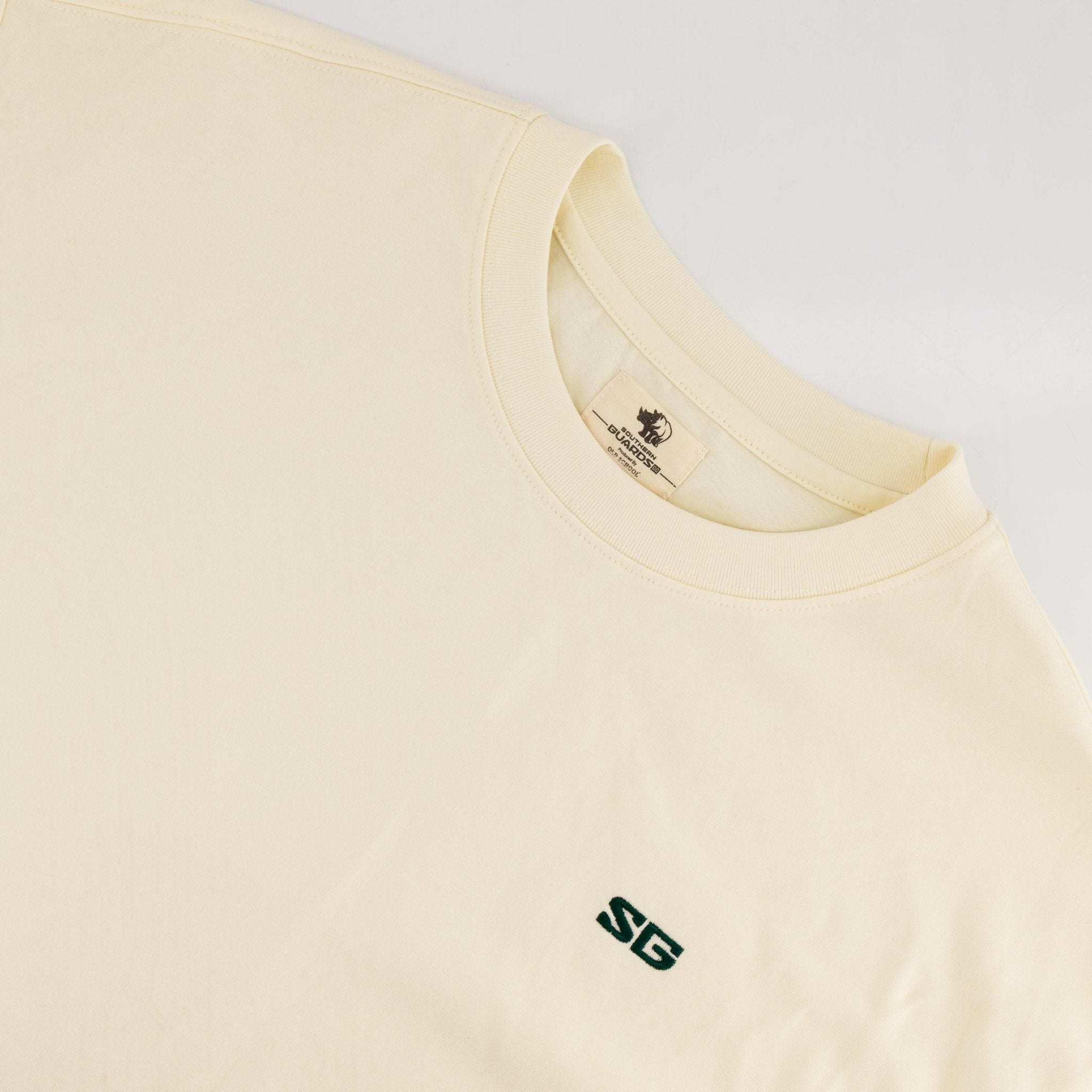 Southern Guards SG Boxy T-Shirt Plain Ivory - Old School