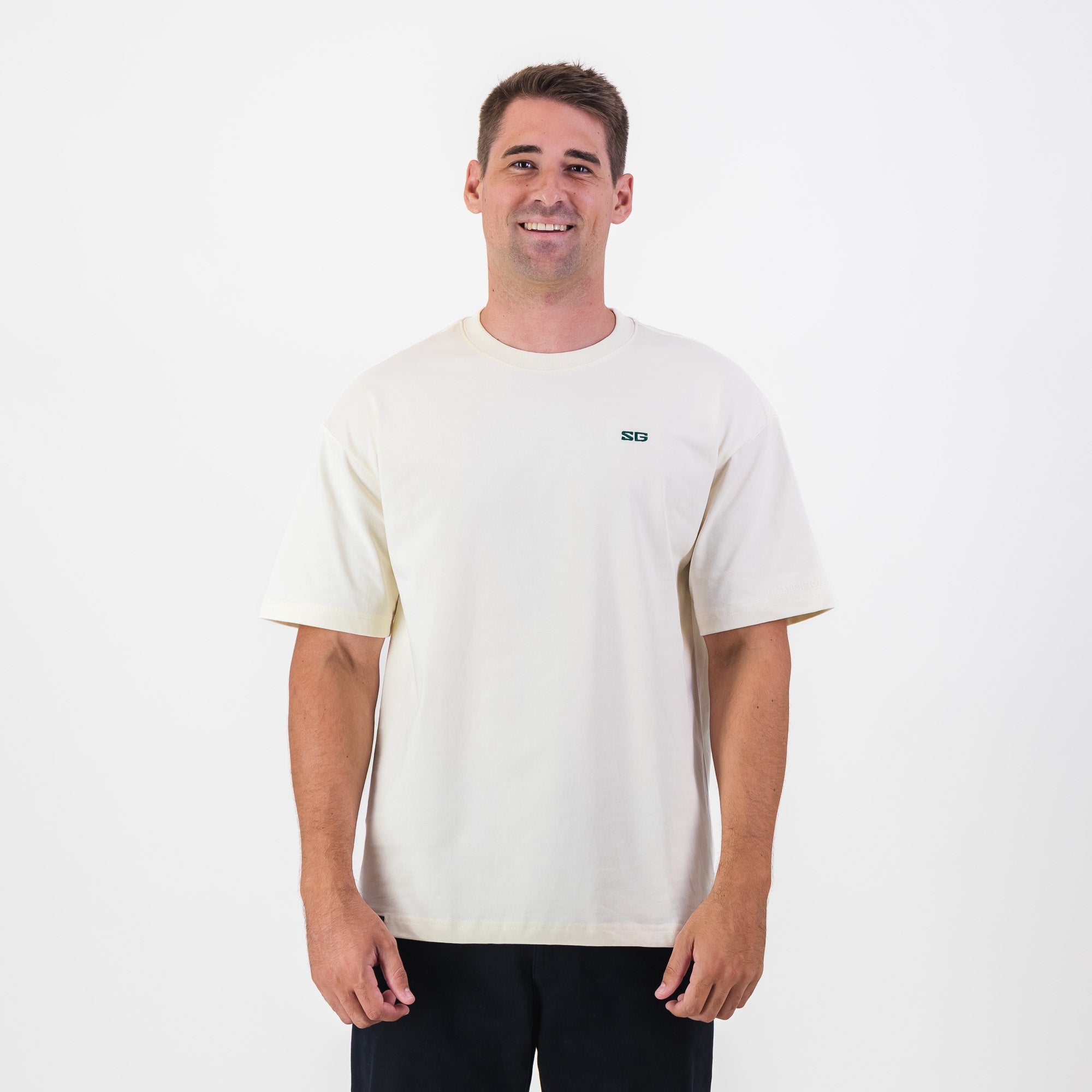 Southern Guards SG Boxy T-Shirt Plain Ivory - Old School