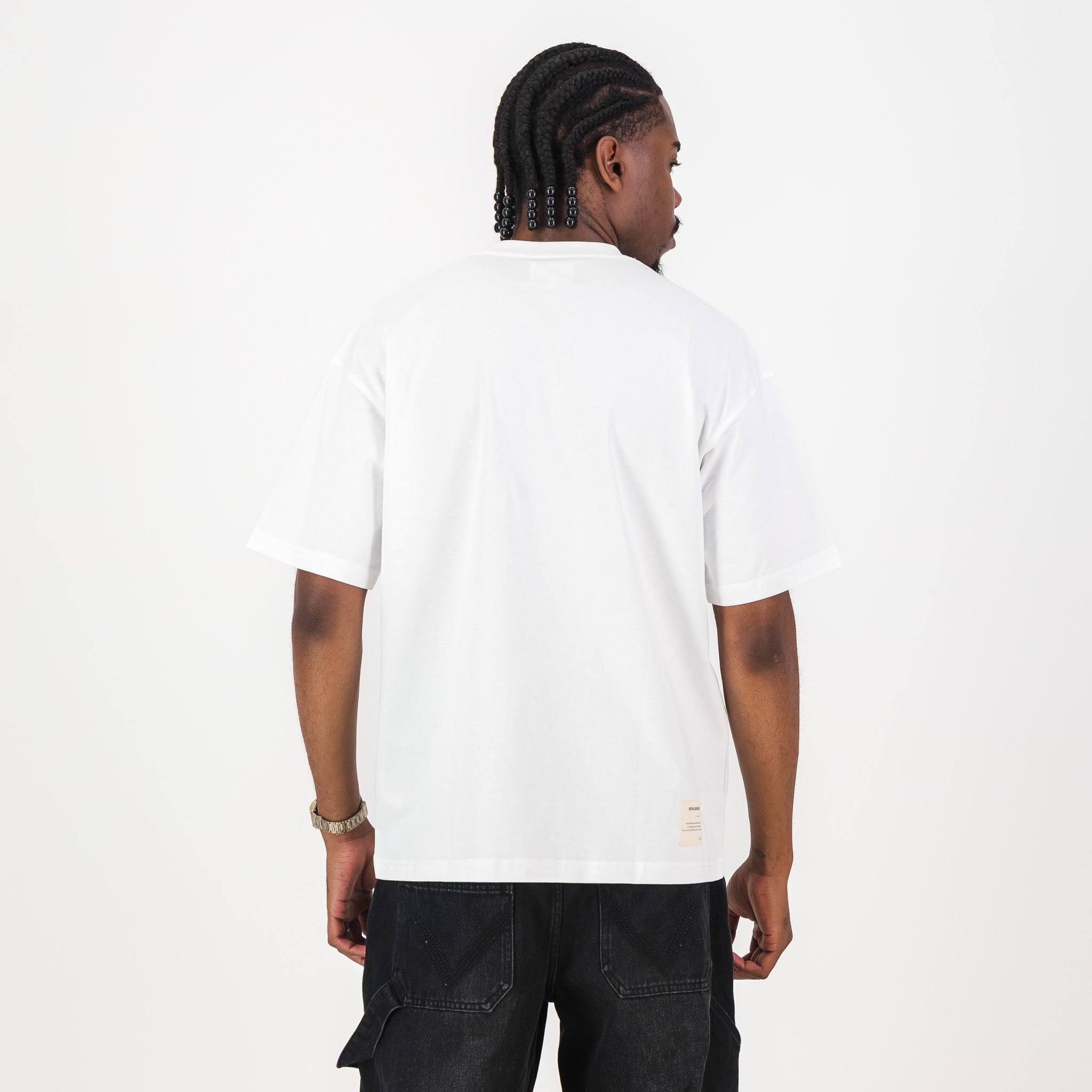 Springboks 95 Embroidery Boxy Crew Tee - White - Old School