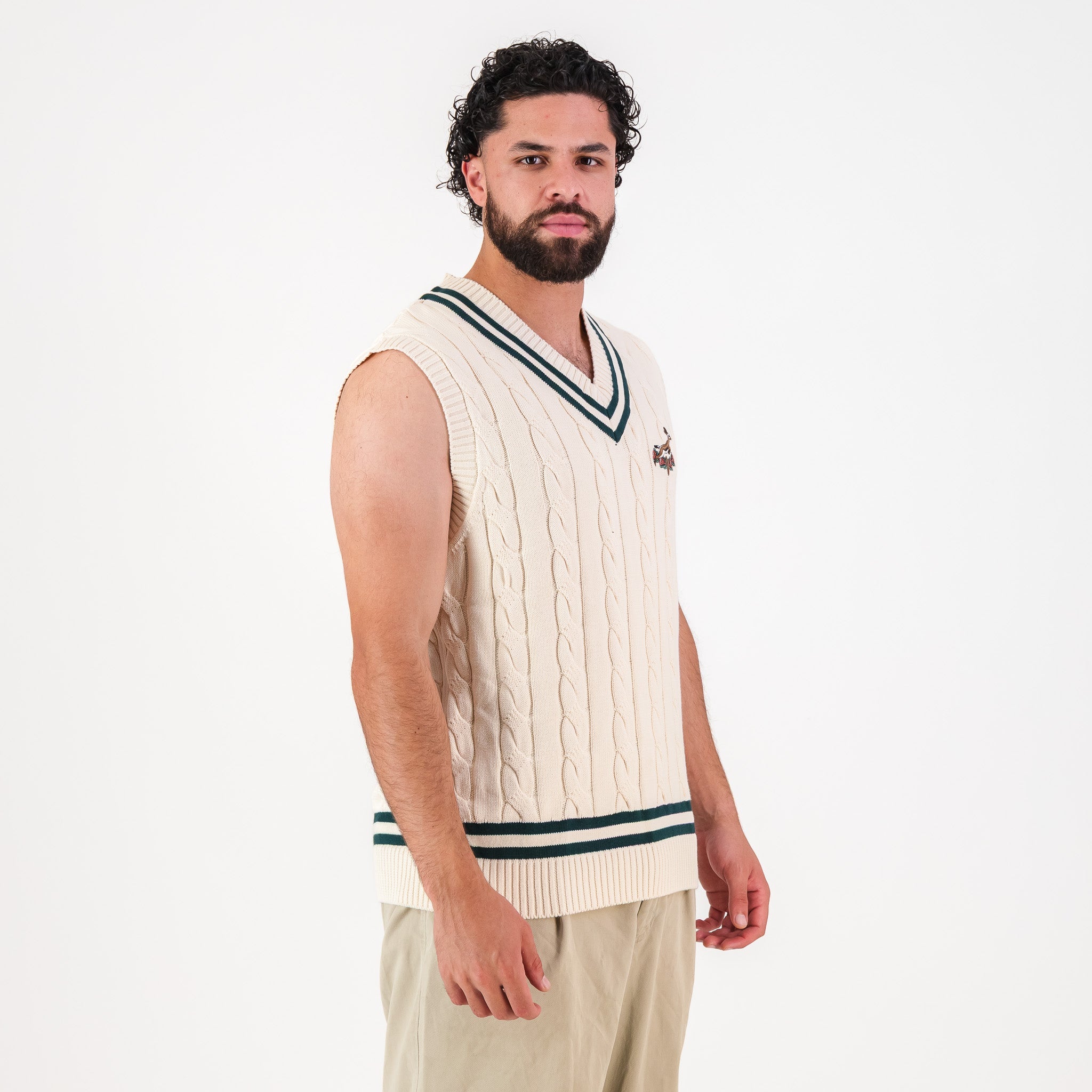 Springboks 95 Vest Knit - Ivory - Old School