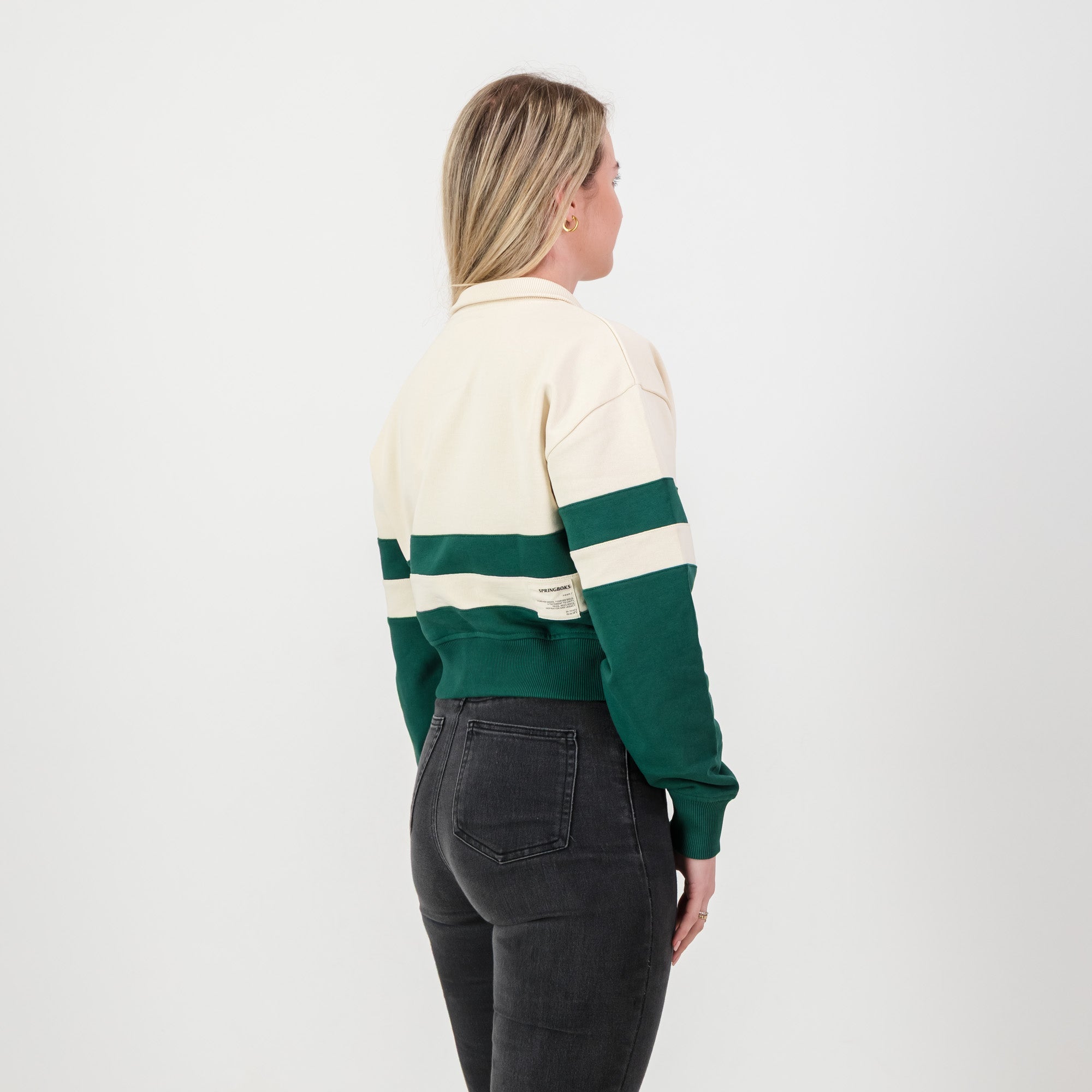 Springboks CB Zip Through Sweat - OS Green - Old School