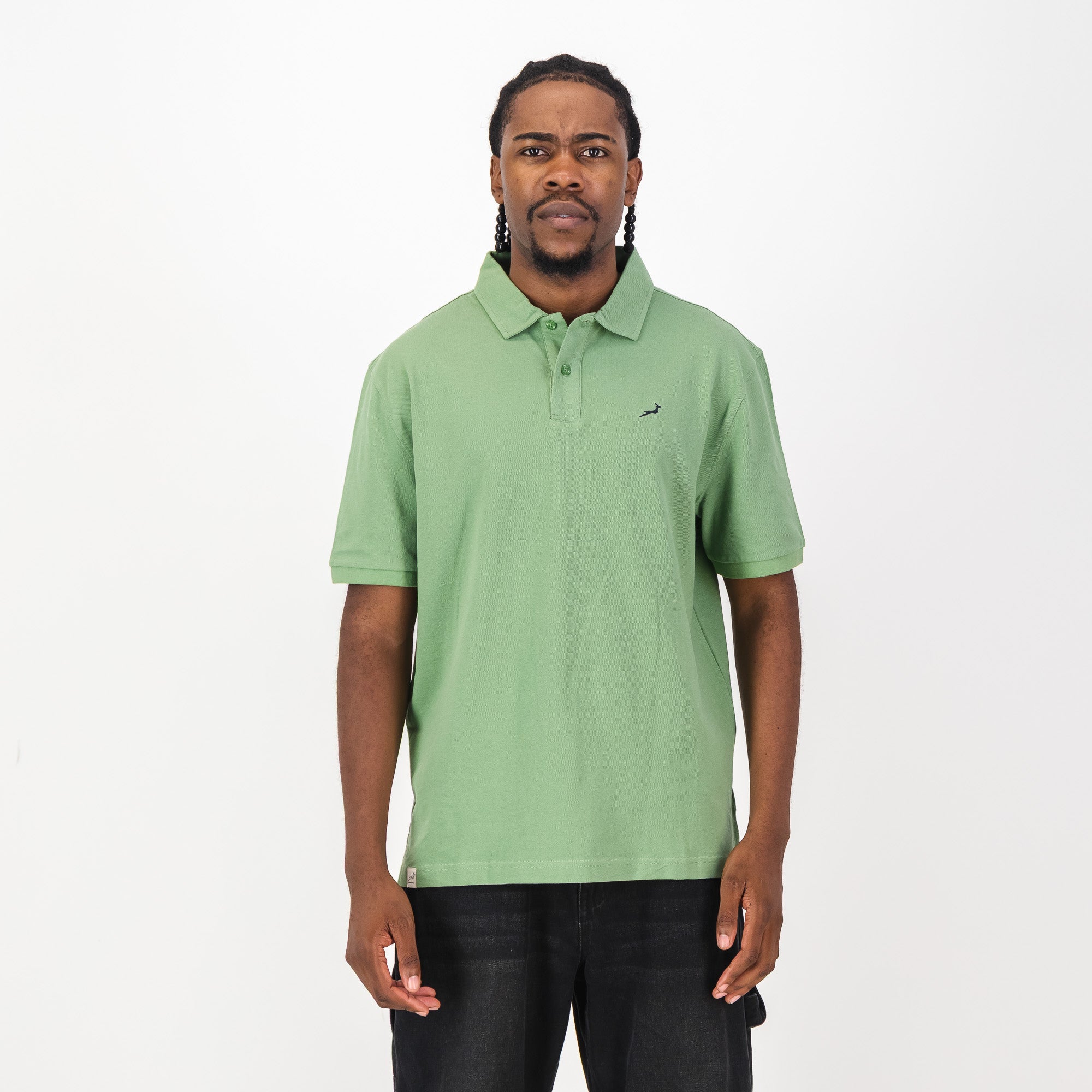 Springboks Contrast Embroidery Polo - Kashmir - Old School