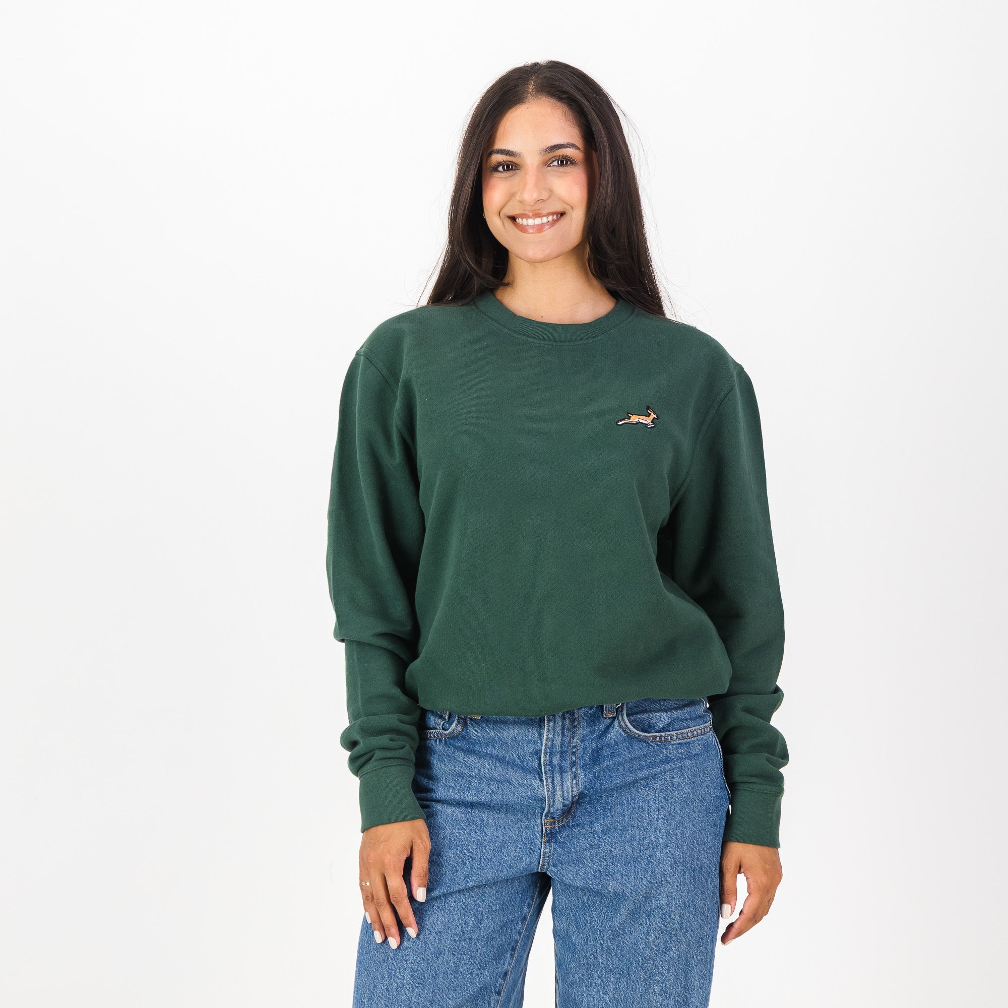 Springboks Essential Nat Embroidered Crew Sweat - Old School