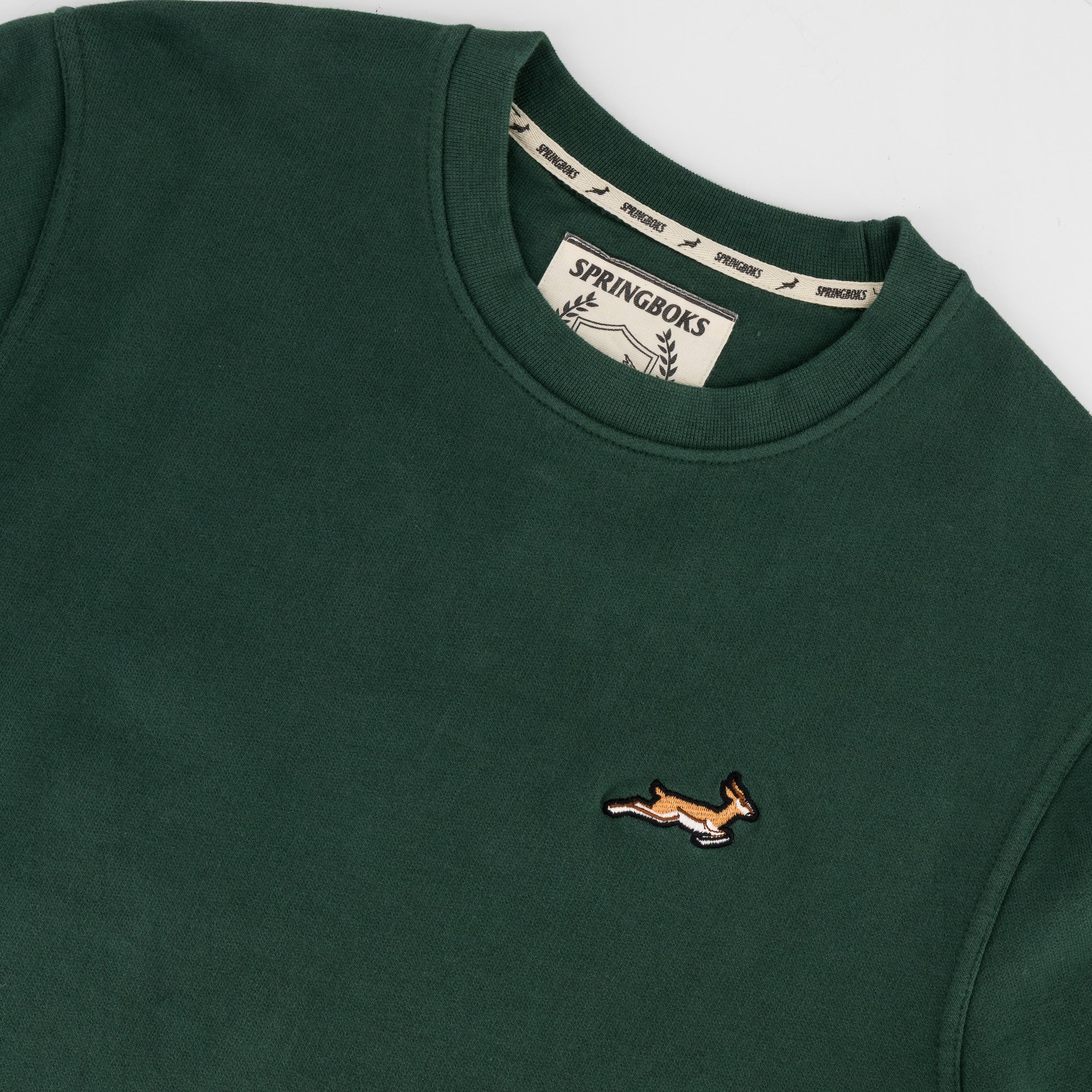 Springboks Essential Nat Embroidered Crew Sweat - Old School