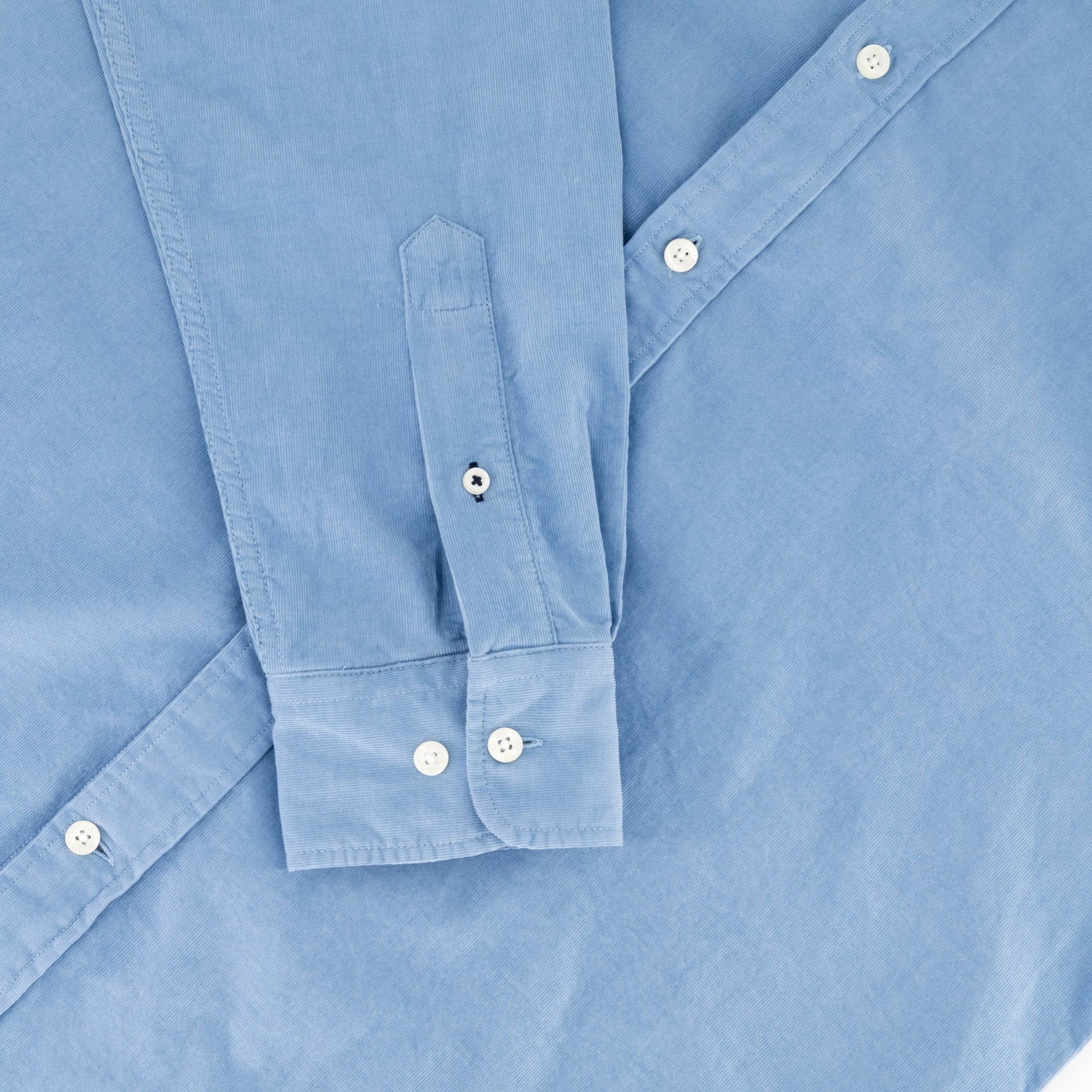 Springboks Fine Corduroy Shirt - Faded Denim - Old School
