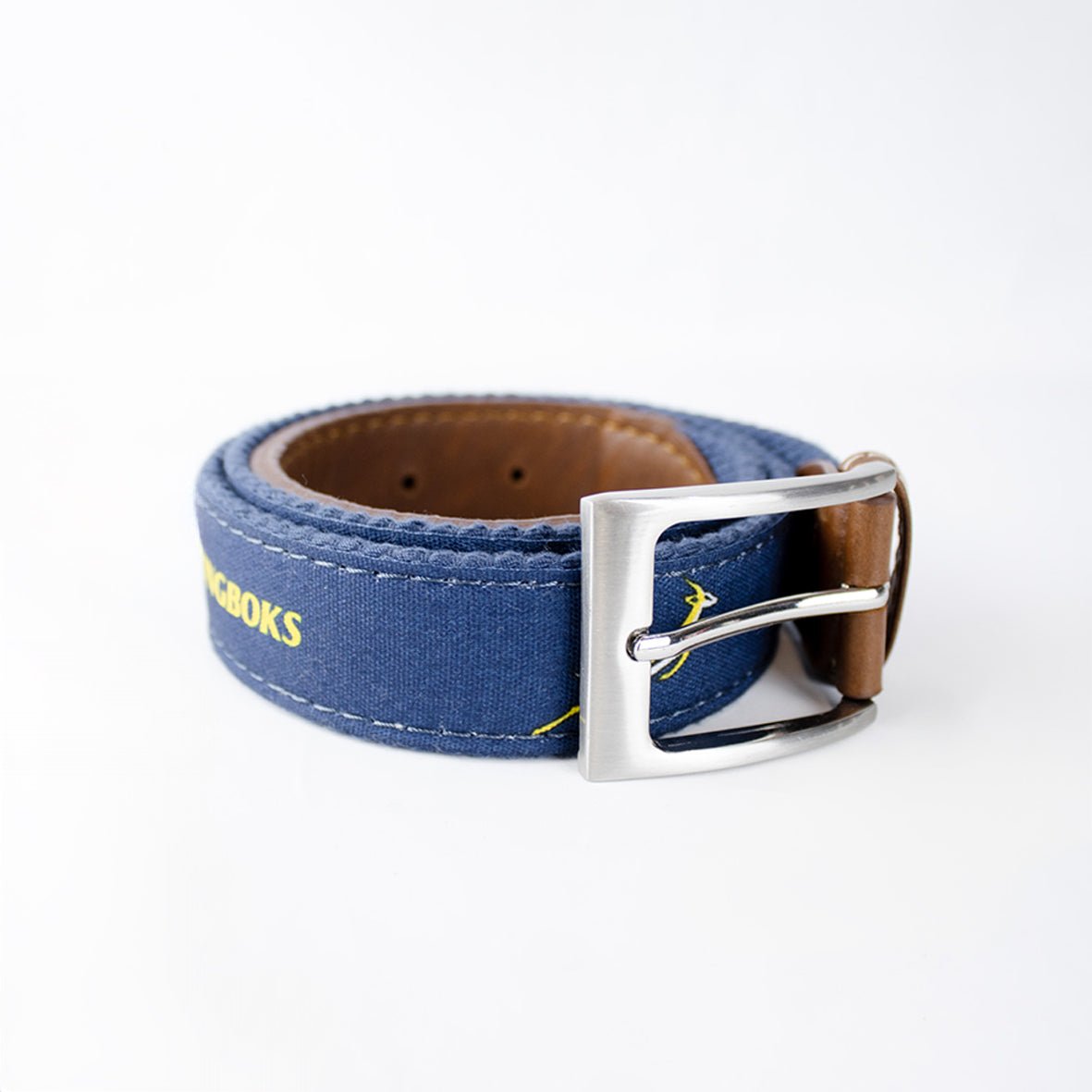 Springboks Golf Belt - Navy - Old School