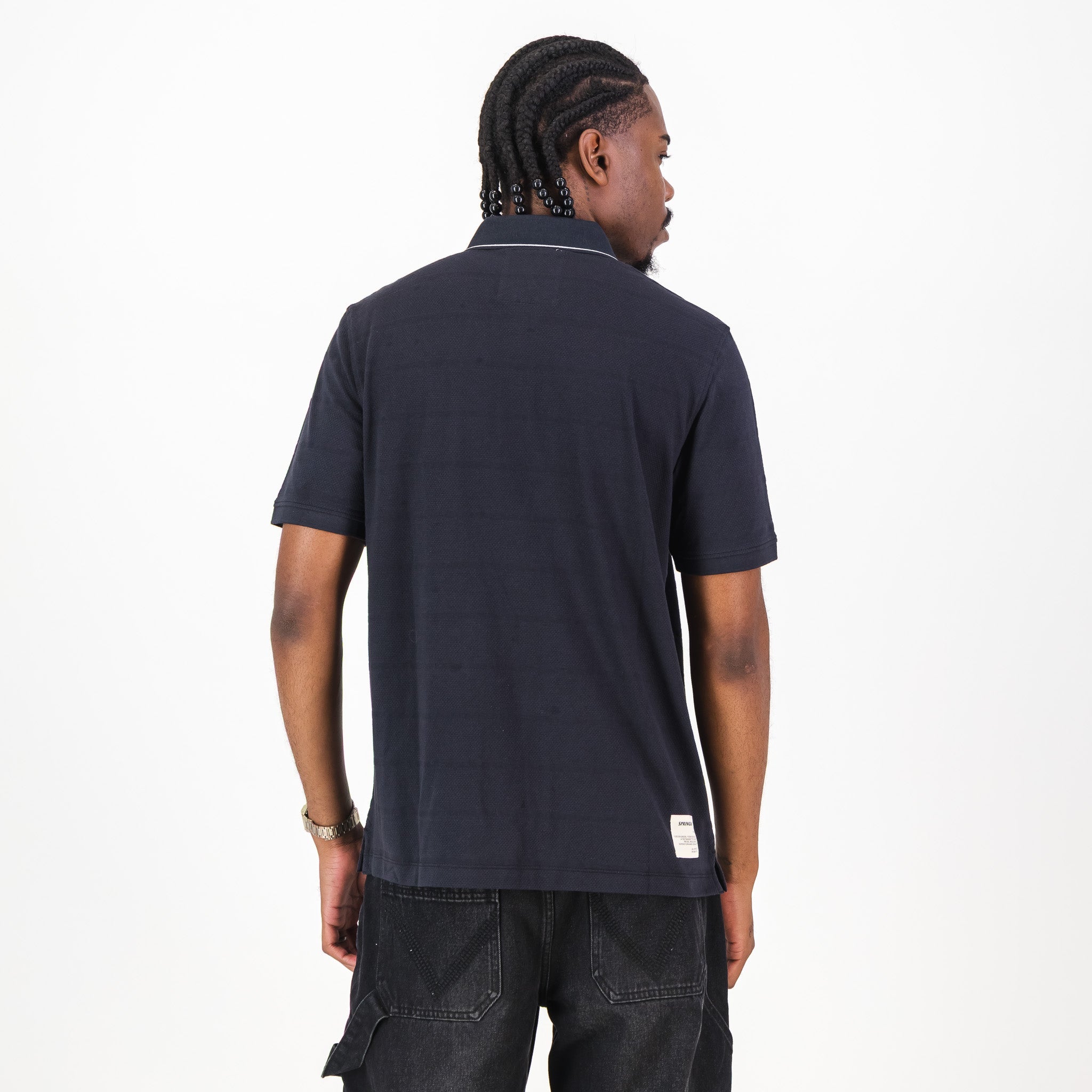 Springboks Golf SS Polo - Charcoal - Old School