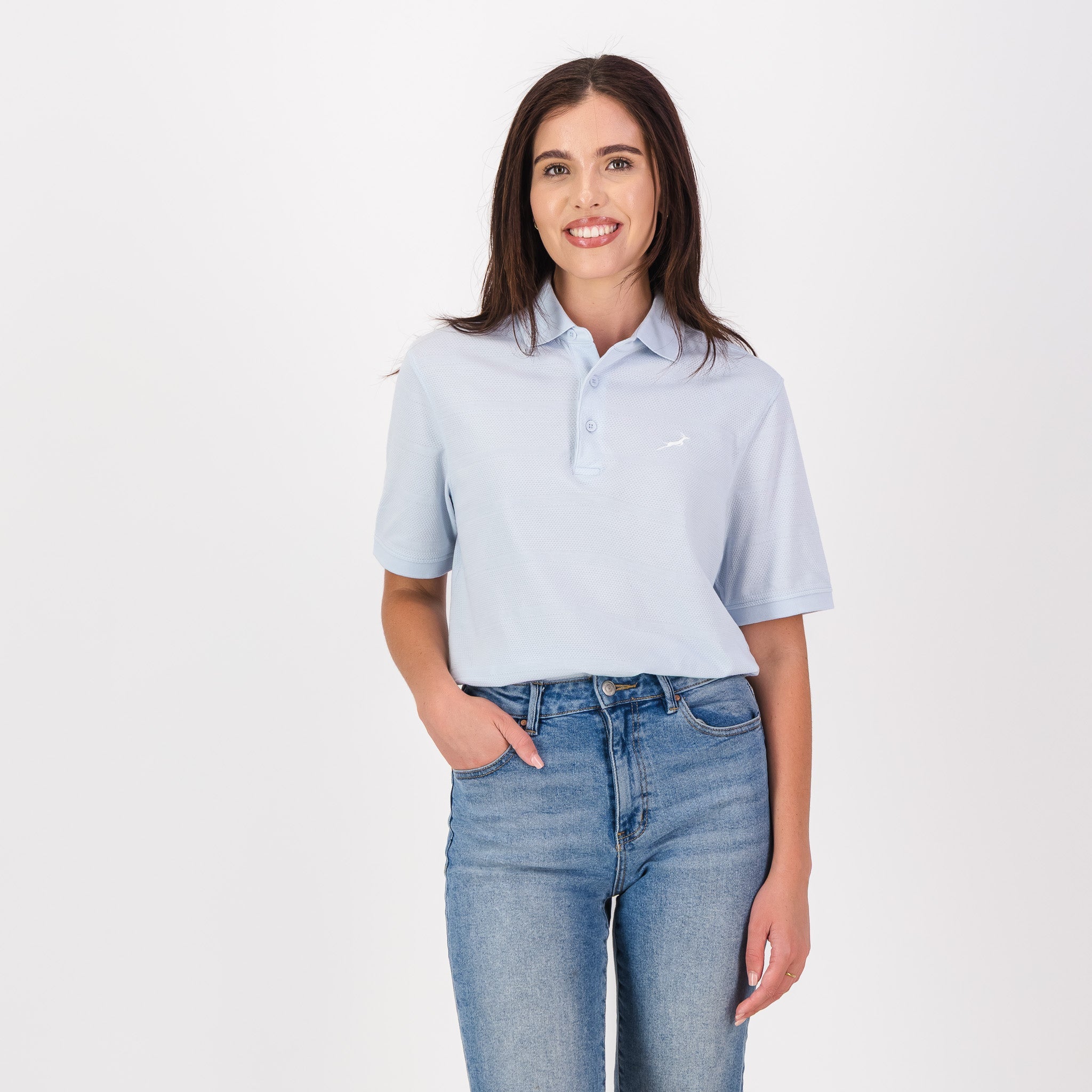 Springboks Golf SS Polo - Old Money Blue - Old School