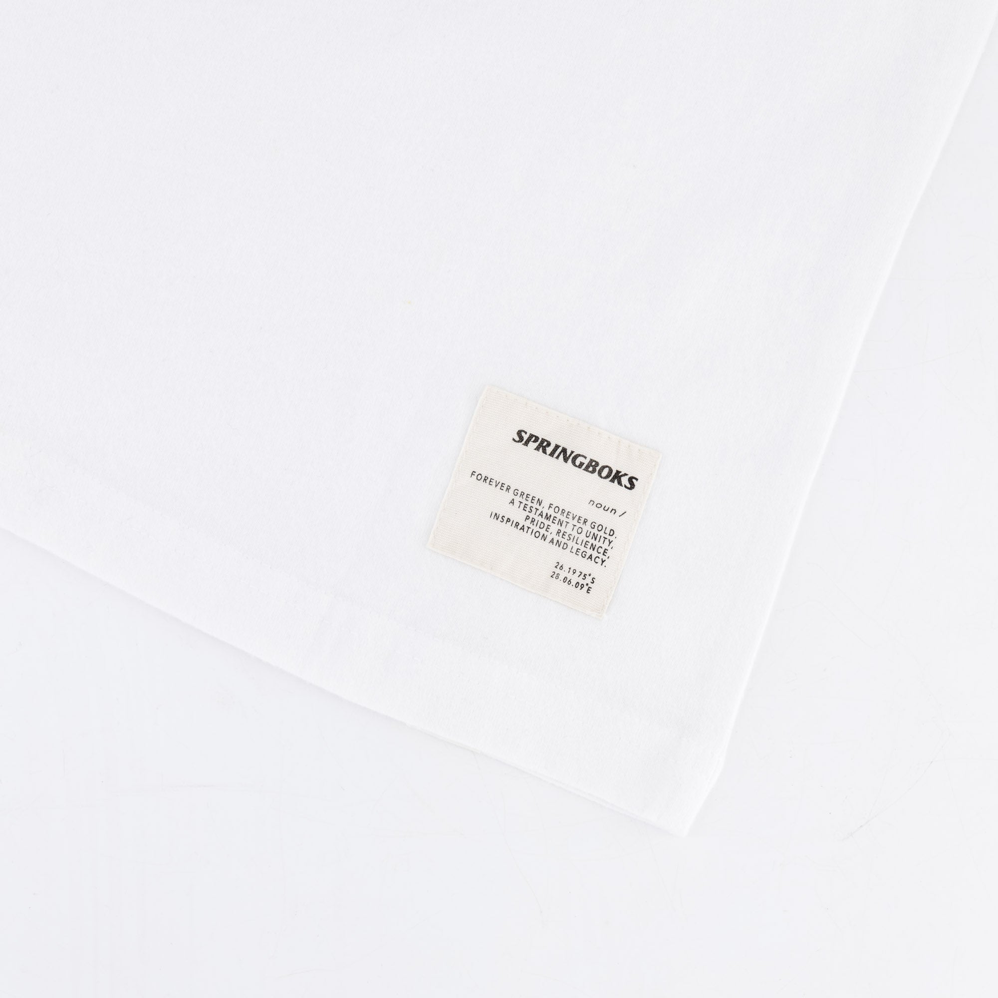 Springboks Graffiti Regular Crew Tee - White - Old School